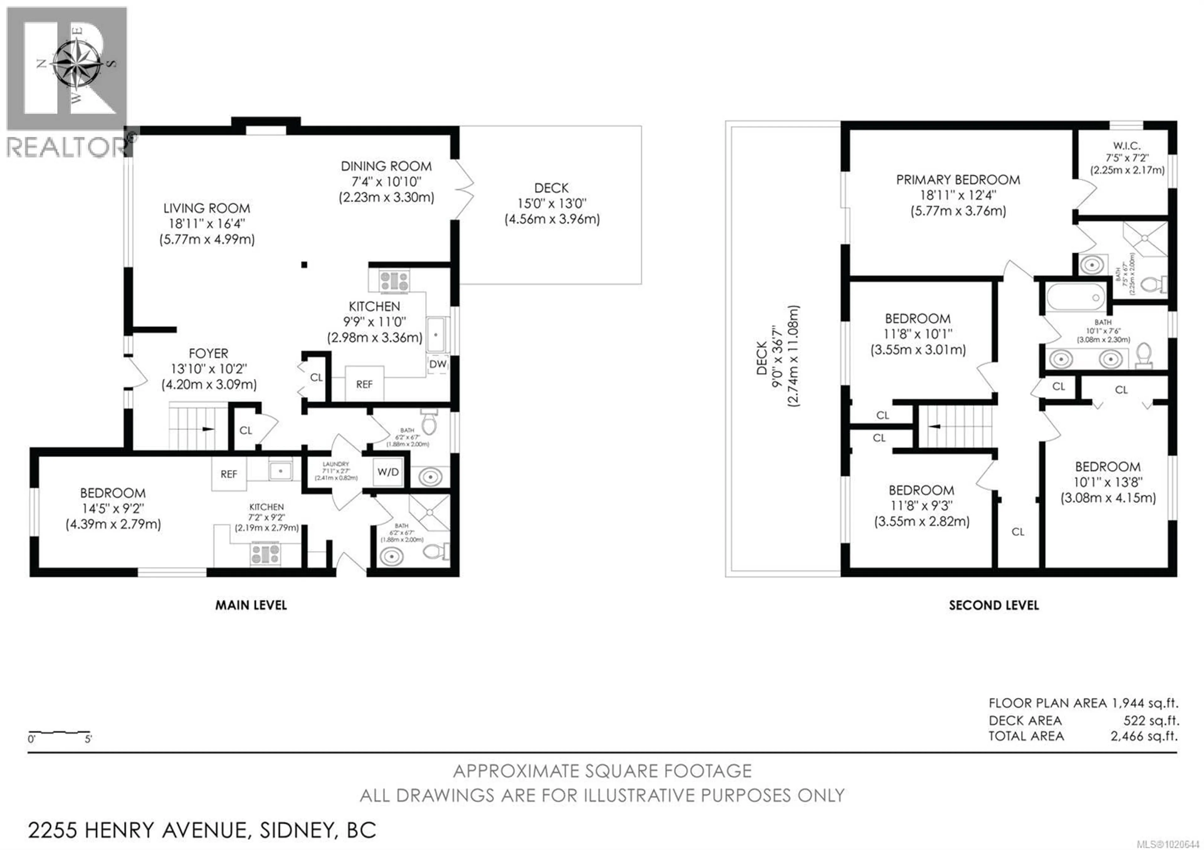 Floor plan for 2255 HENRY AVENUE, Sidney British Columbia V8L2A8