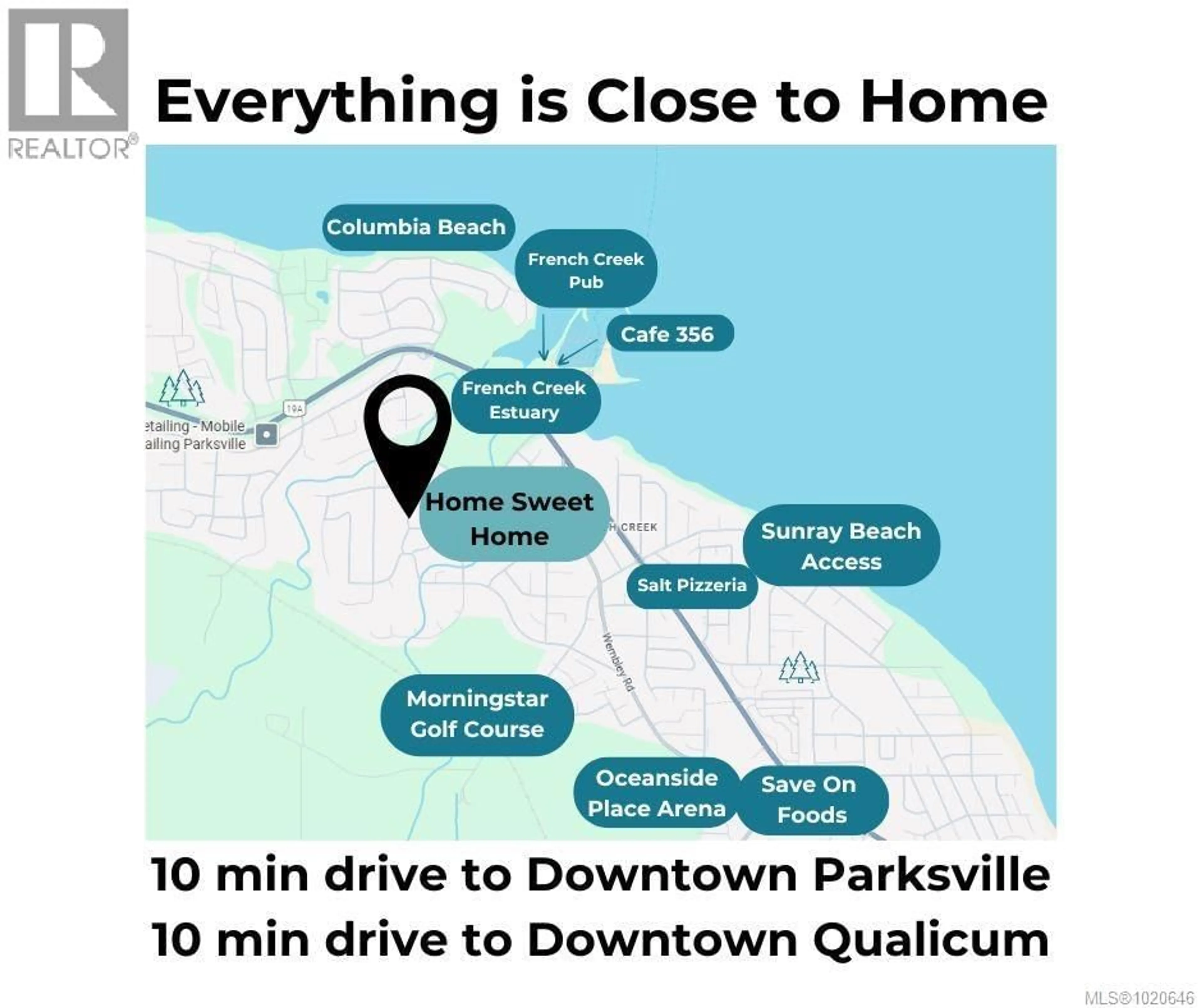 Picture of a map for 896 LAKES BOULEVARD, Parksville British Columbia V9P2P8