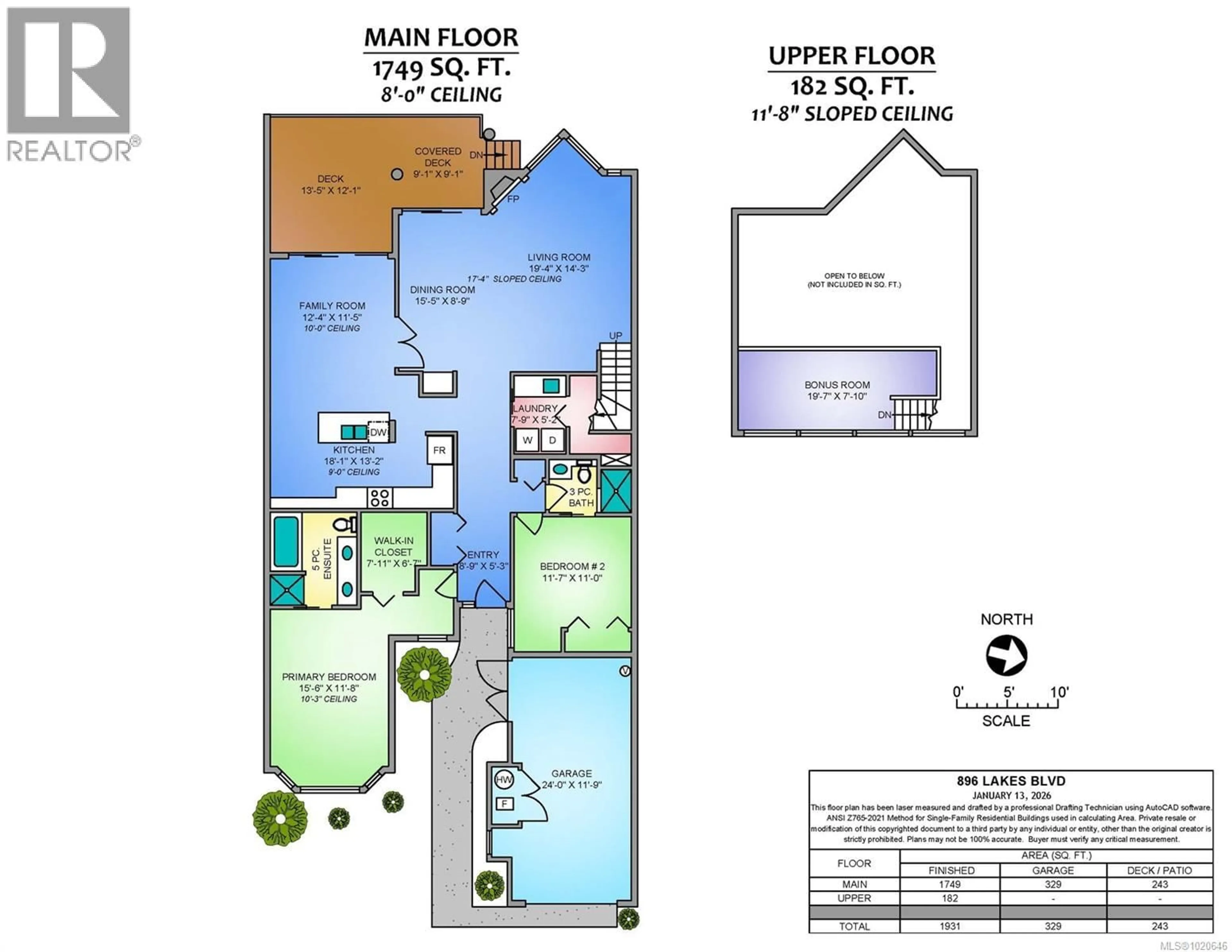 Floor plan for 896 LAKES BOULEVARD, Parksville British Columbia V9P2P8