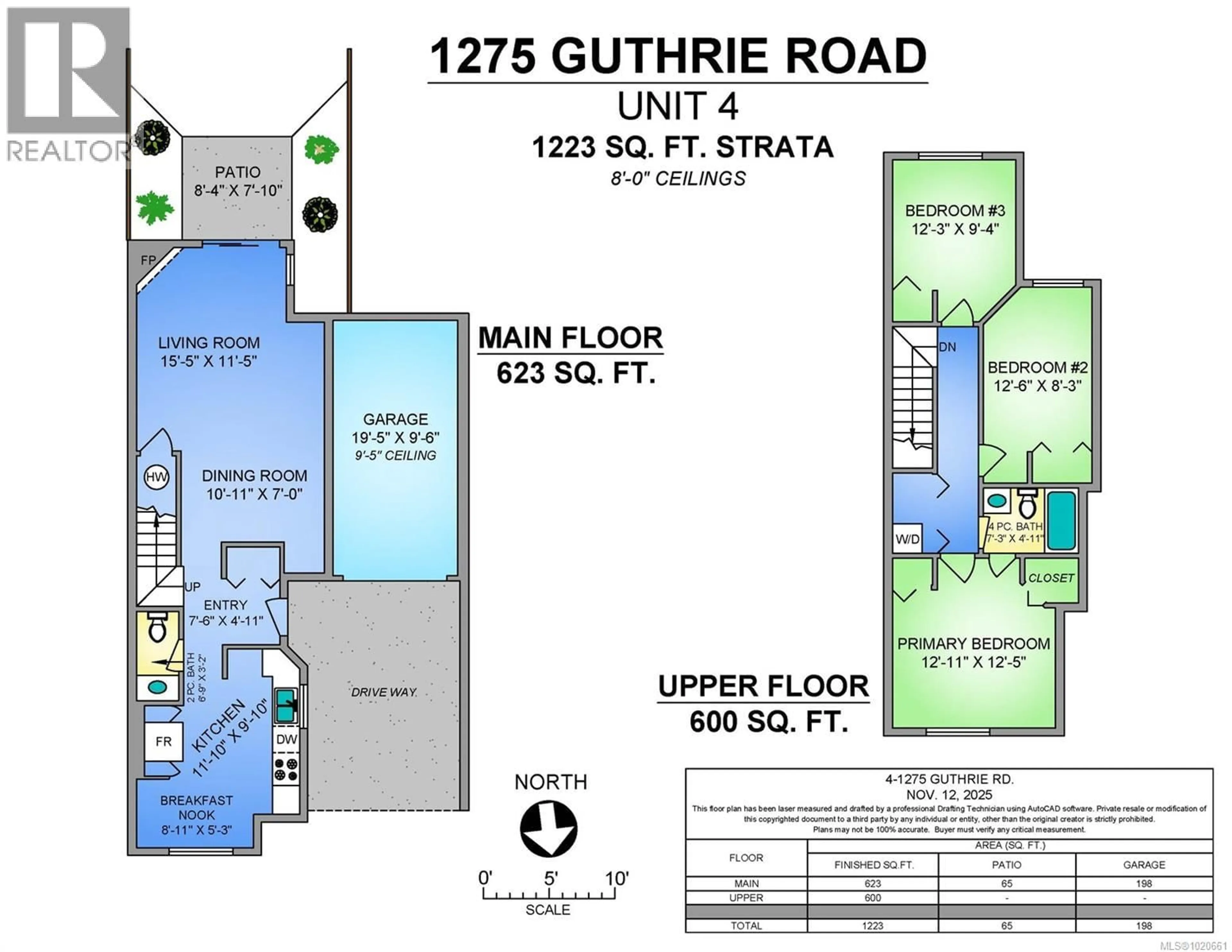 Floor plan for 4 - 1275 GUTHRIE ROAD, Comox British Columbia V9M4E6