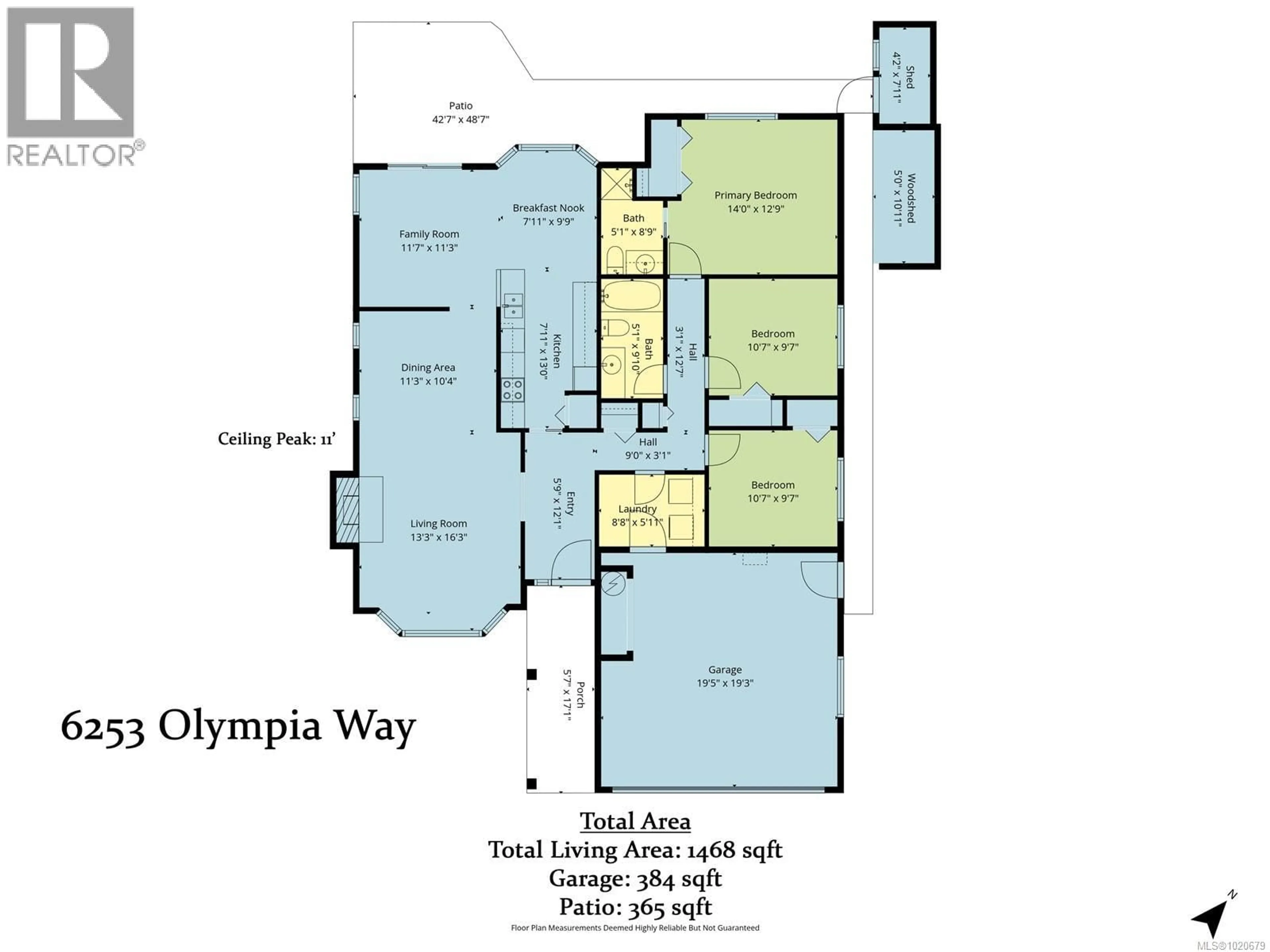 Floor plan for 6253 OLYMPIA WAY, Nanaimo British Columbia V9V1C2