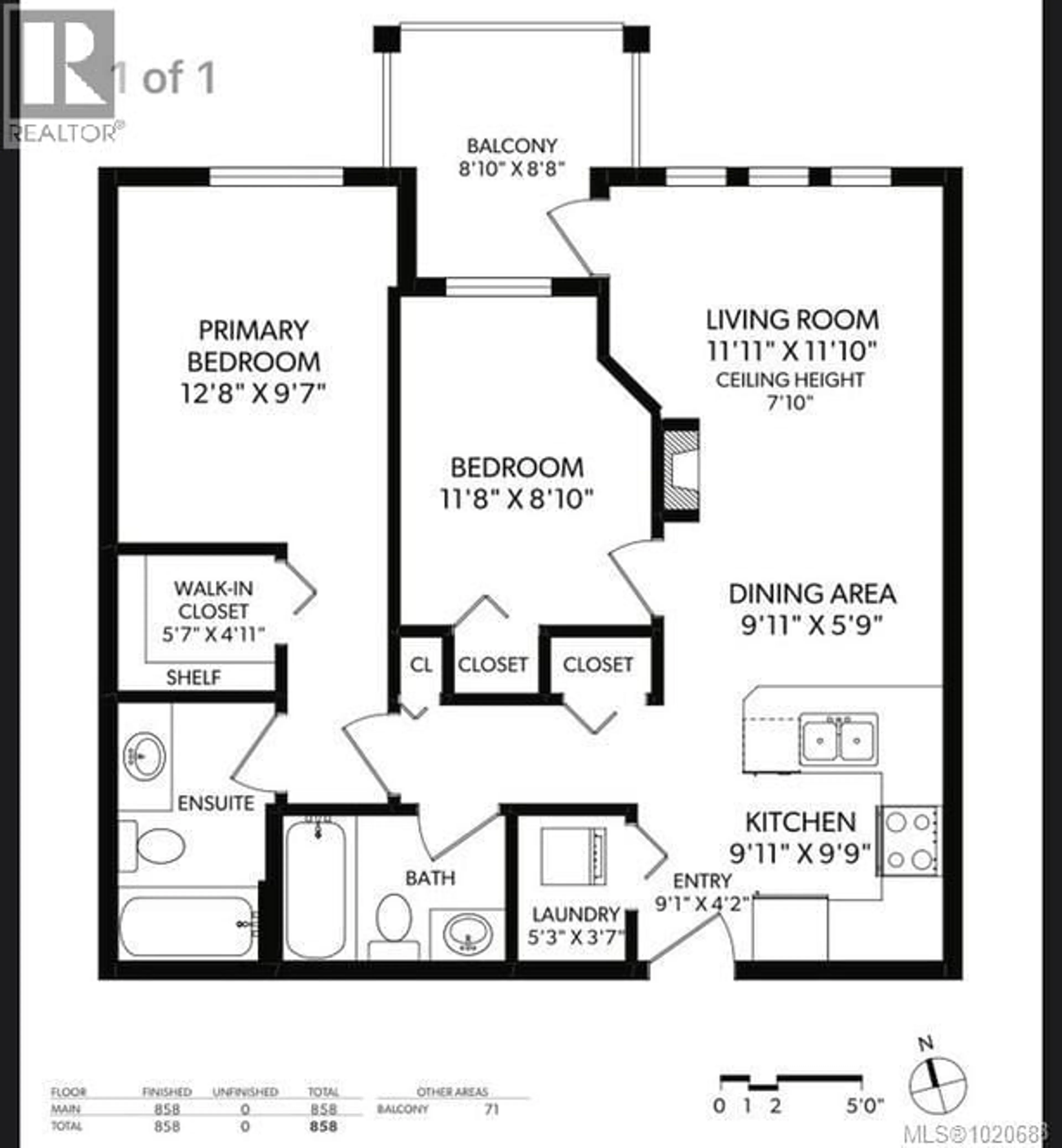 Floor plan for 210 - 655 GOLDSTREAM AVENUE, Langford British Columbia V9B0G2