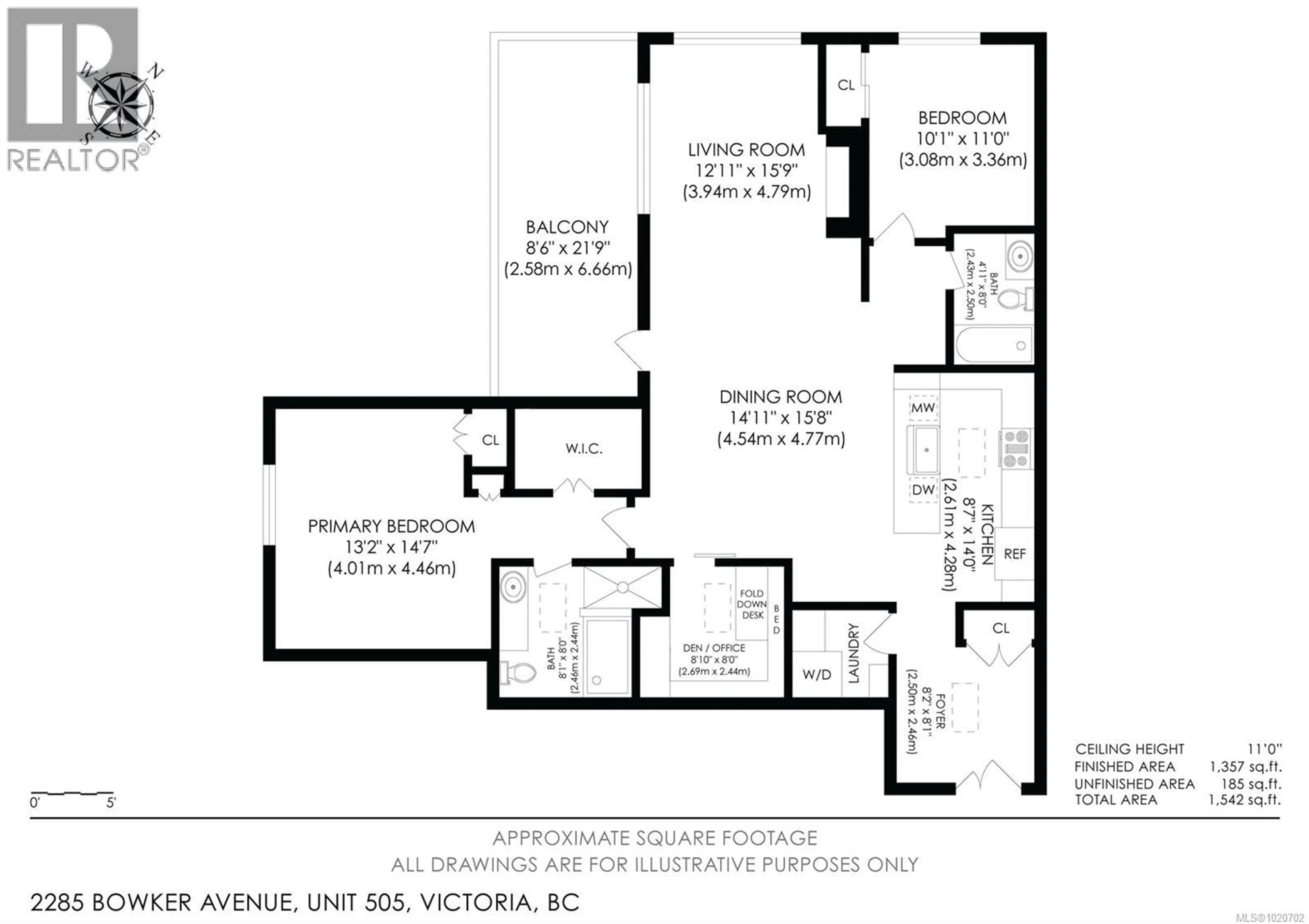 Floor plan for PH5 - 2285 BOWKER AVENUE, Oak Bay British Columbia V8R2E2