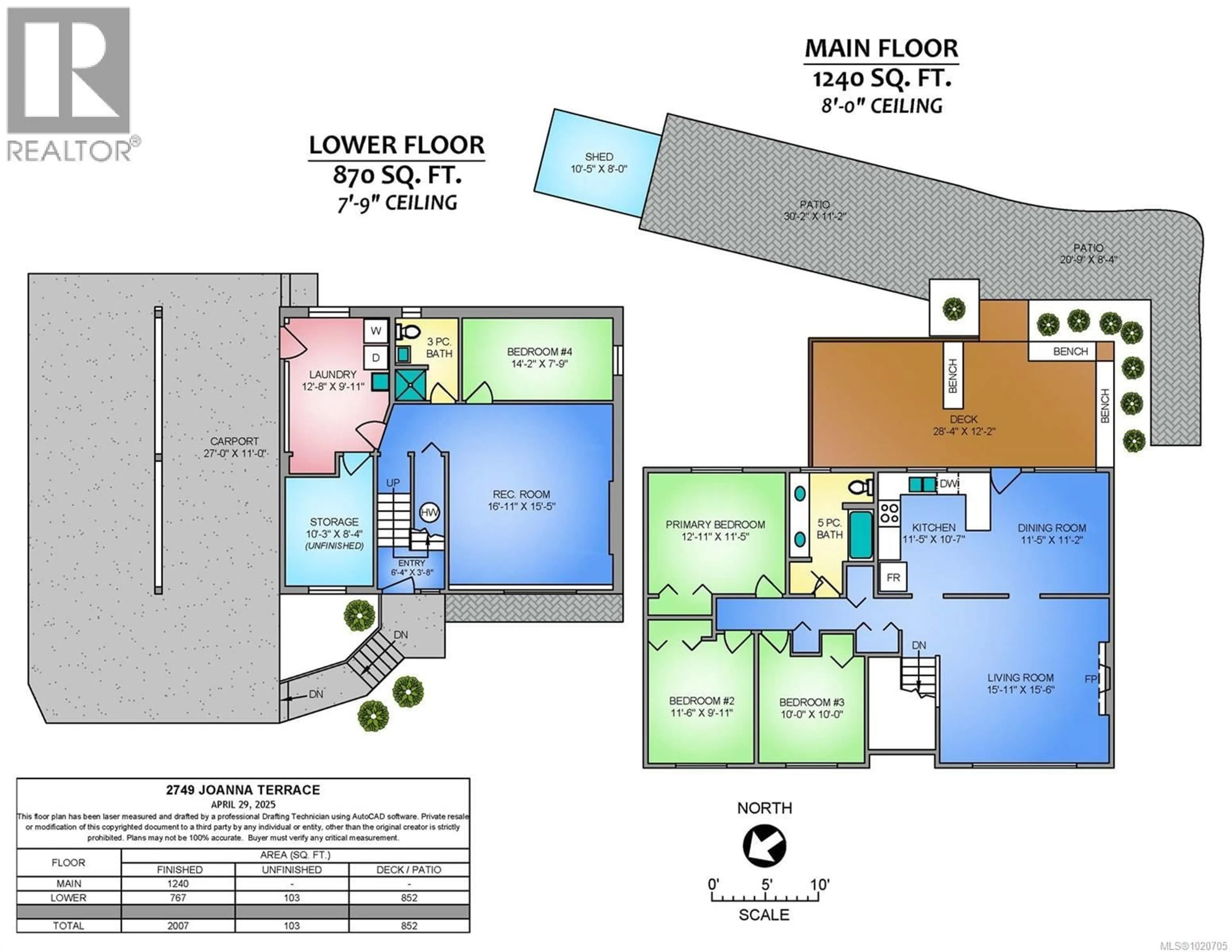 Floor plan for 2749 JOANNA TERRACE, Nanaimo British Columbia V9T4V3