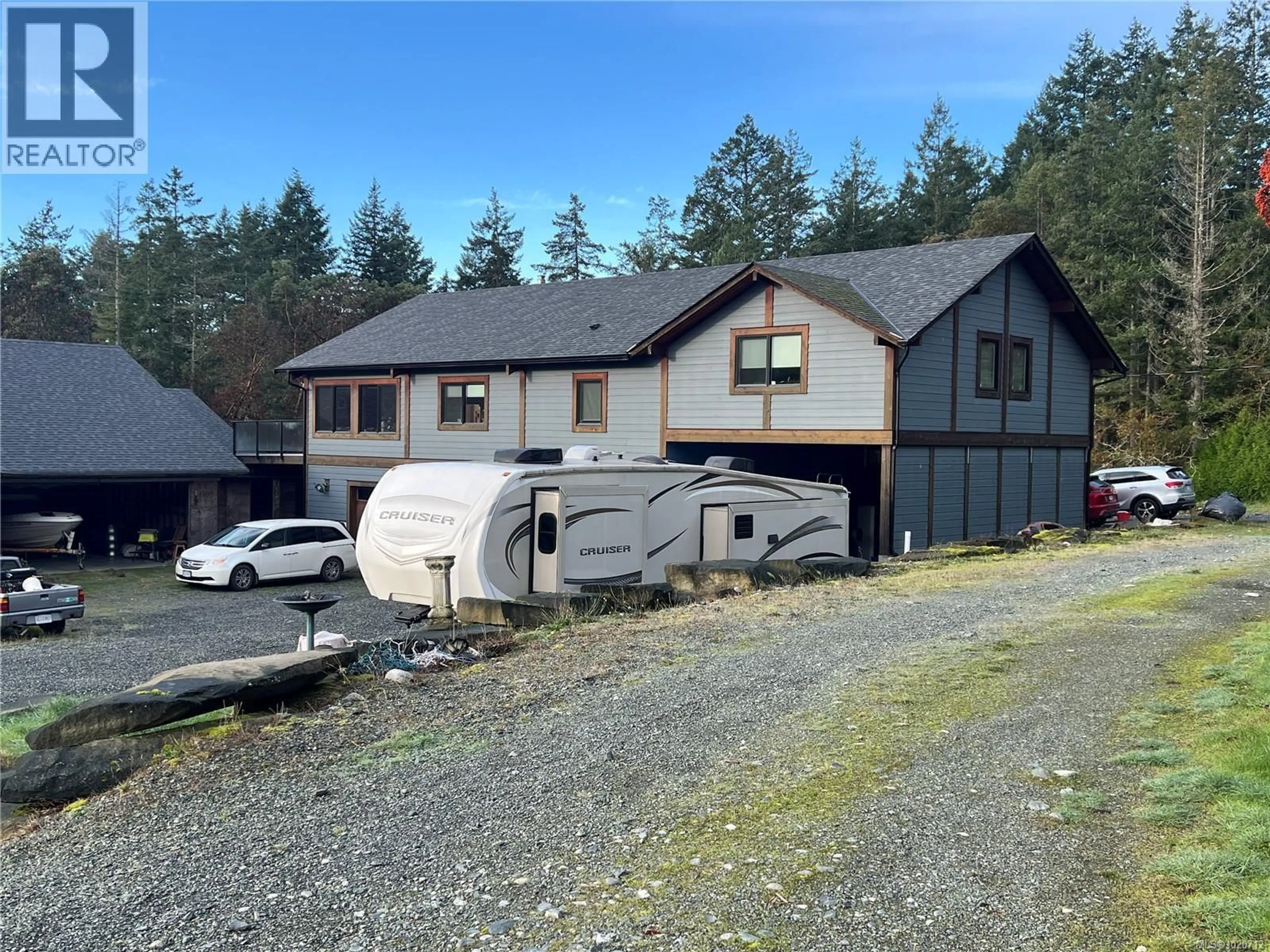 A pic from outside/outdoor area/front of a property/back of a property/a pic from drone, building for 3824 YELLOW POINT ROAD, Nanaimo British Columbia V9G1E9