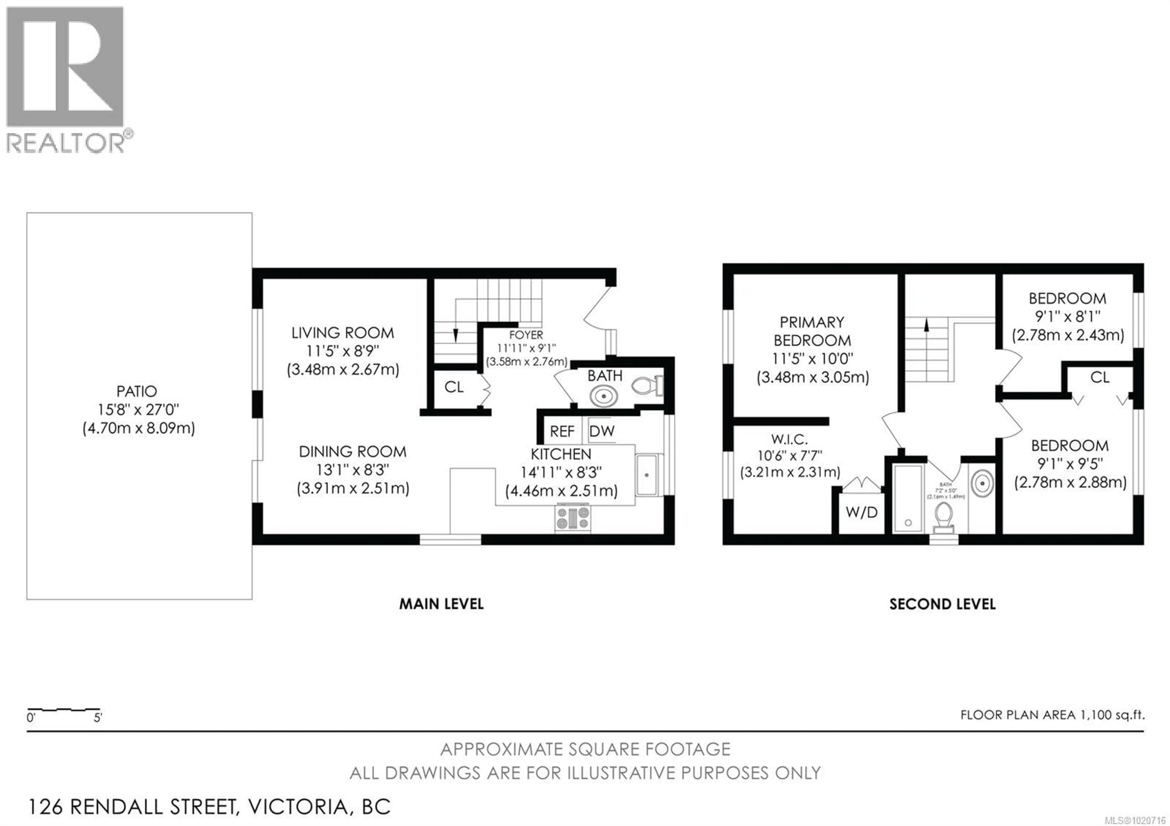 Floor plan for 126 RENDALL STREET, Victoria British Columbia V8V2E5