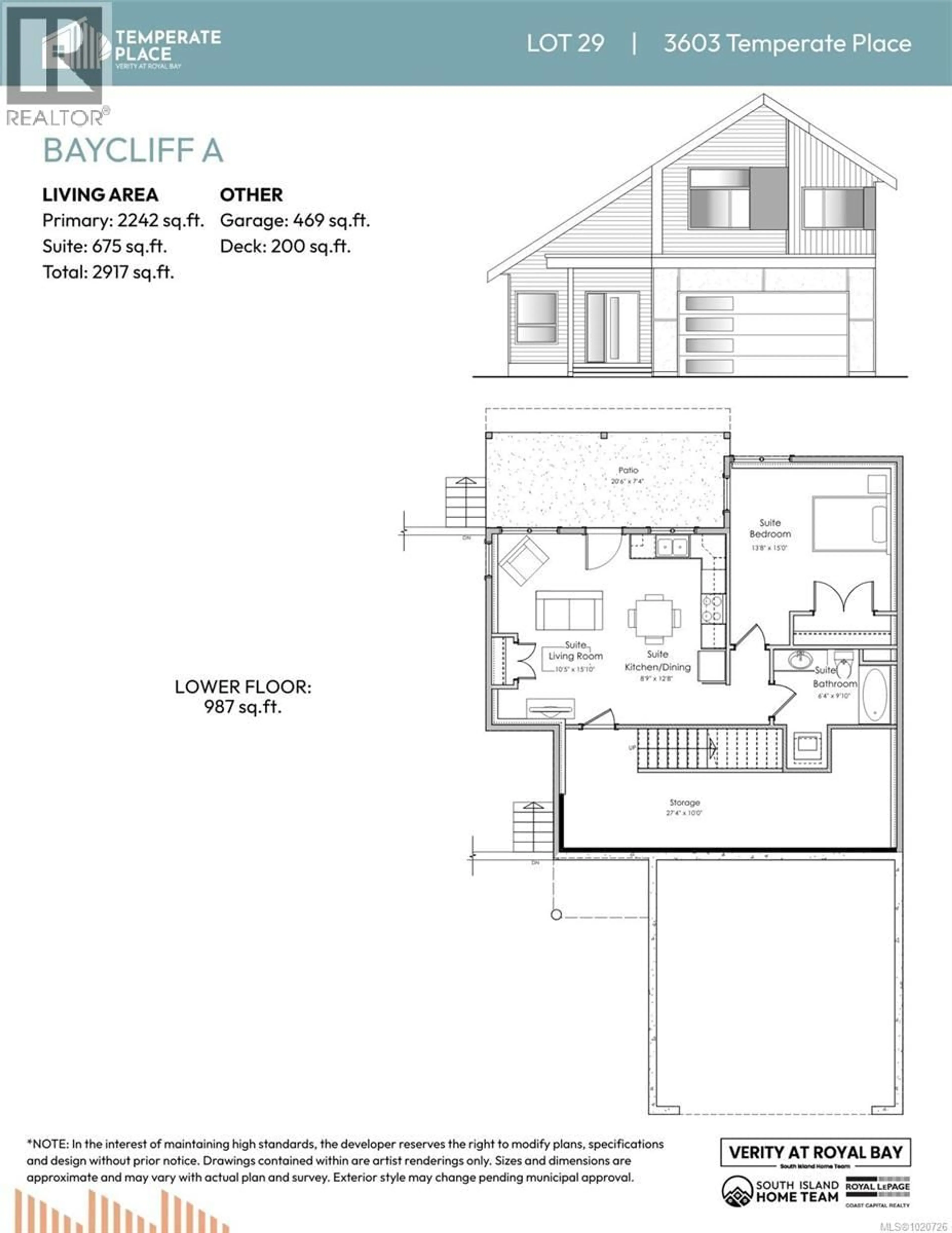 Floor plan for 3603 TEMPERATE PLACE, Colwood British Columbia V9C0T3