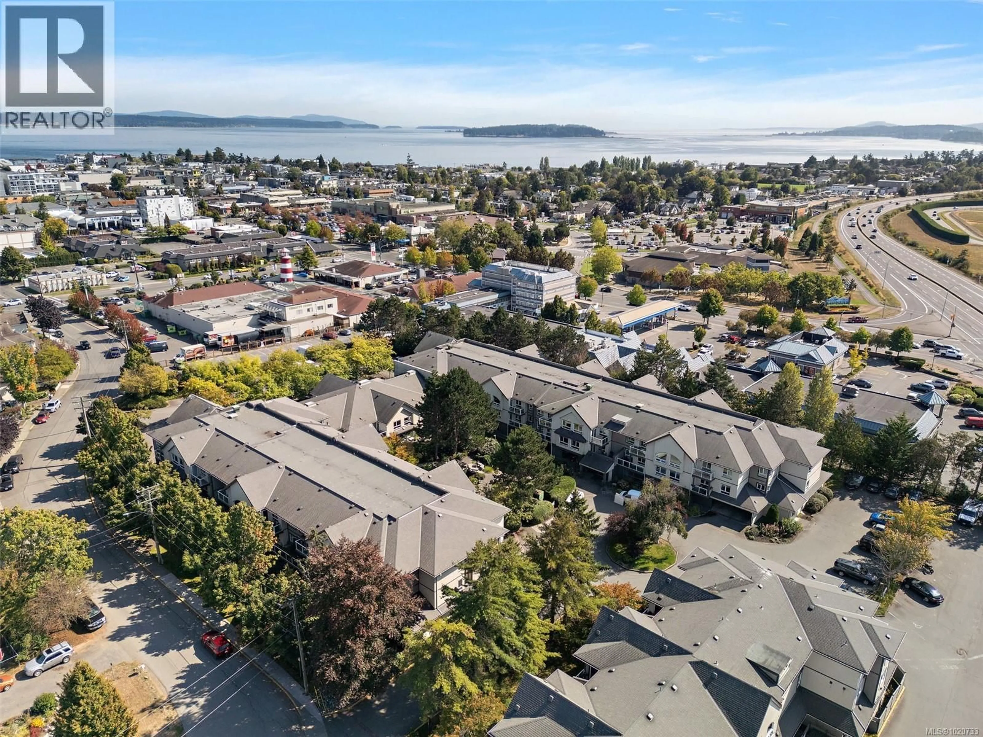 A pic from outside/outdoor area/front of a property/back of a property/a pic from drone, unknown for 228 - 2245 JAMES WHITE BOULEVARD, Sidney British Columbia V8L1Z5