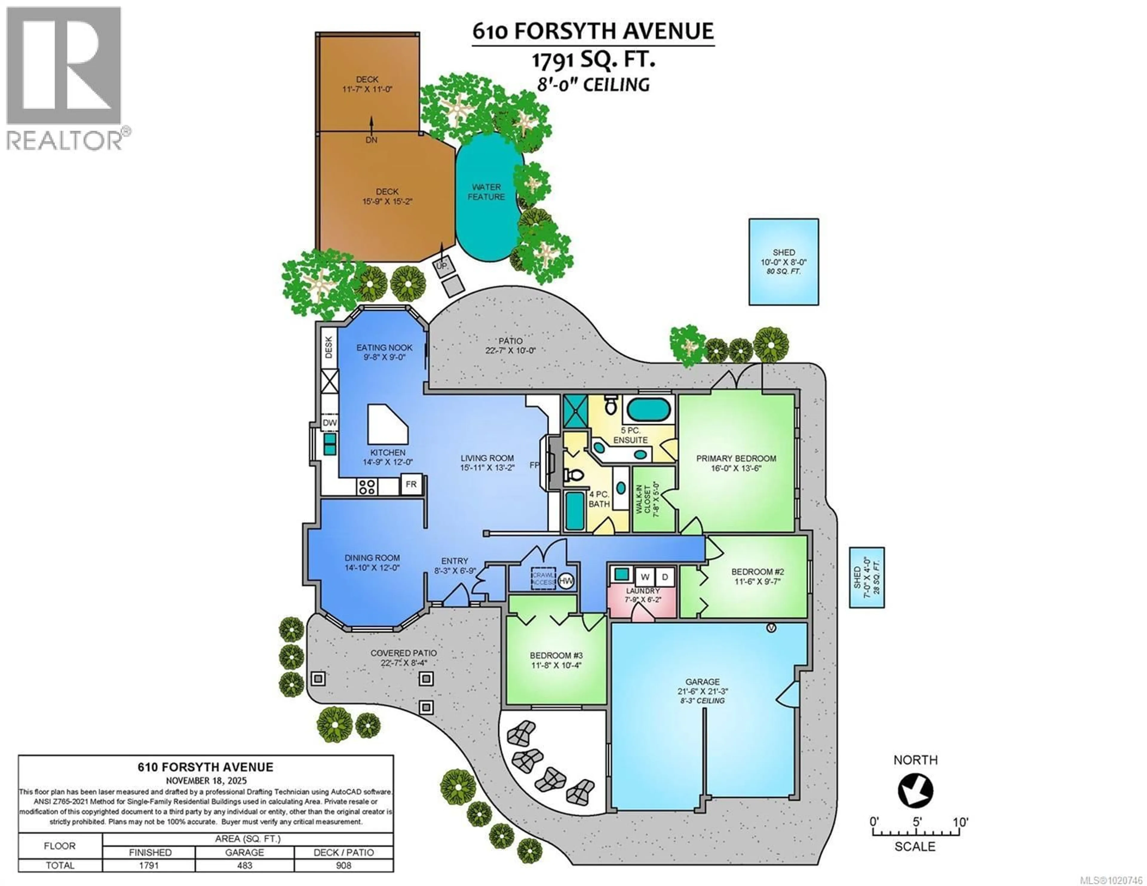 Floor plan for 610 FORSYTH AVENUE, Parksville British Columbia V9P1G9