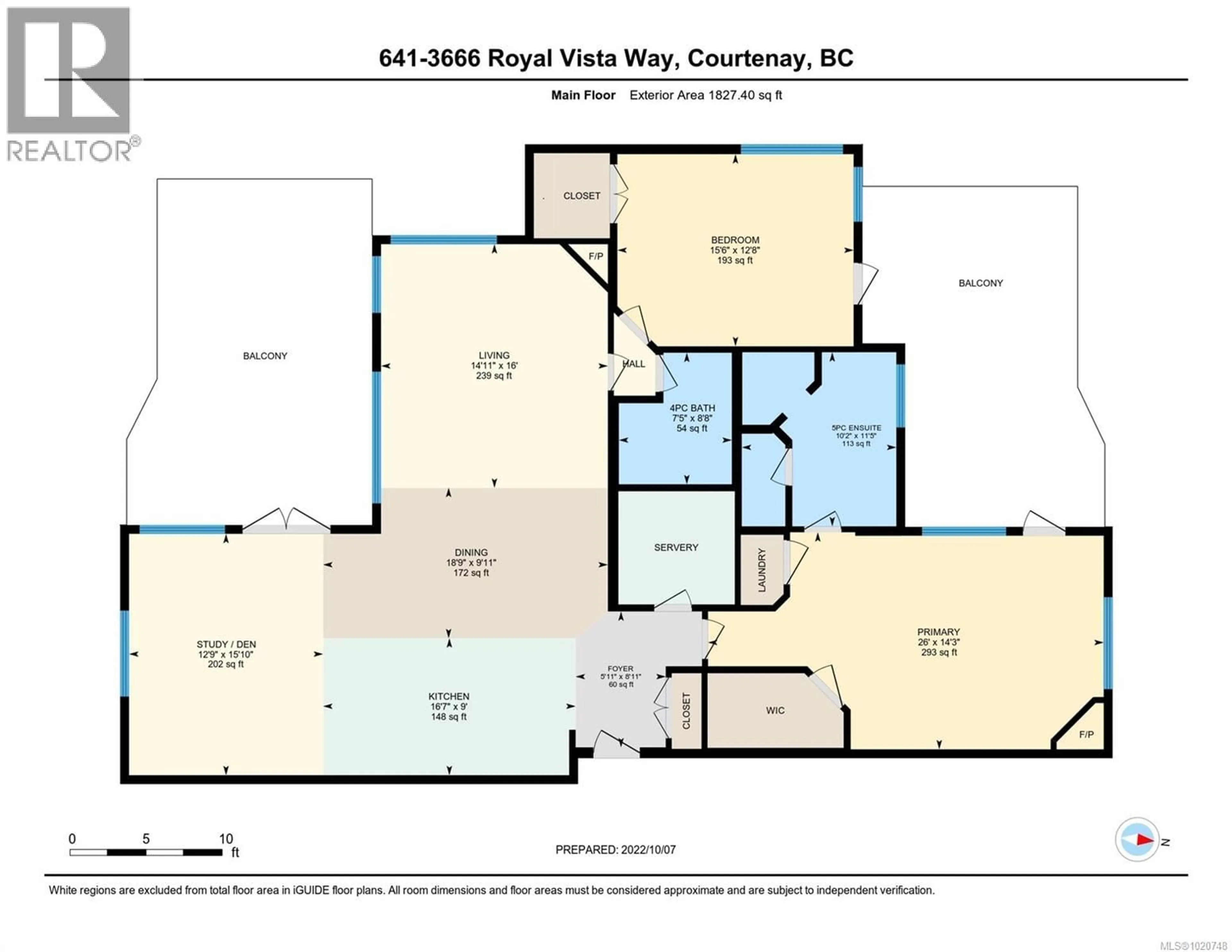 Floor plan for 641 - 3666 ROYAL VISTA WAY, Courtenay British Columbia V9N9X8
