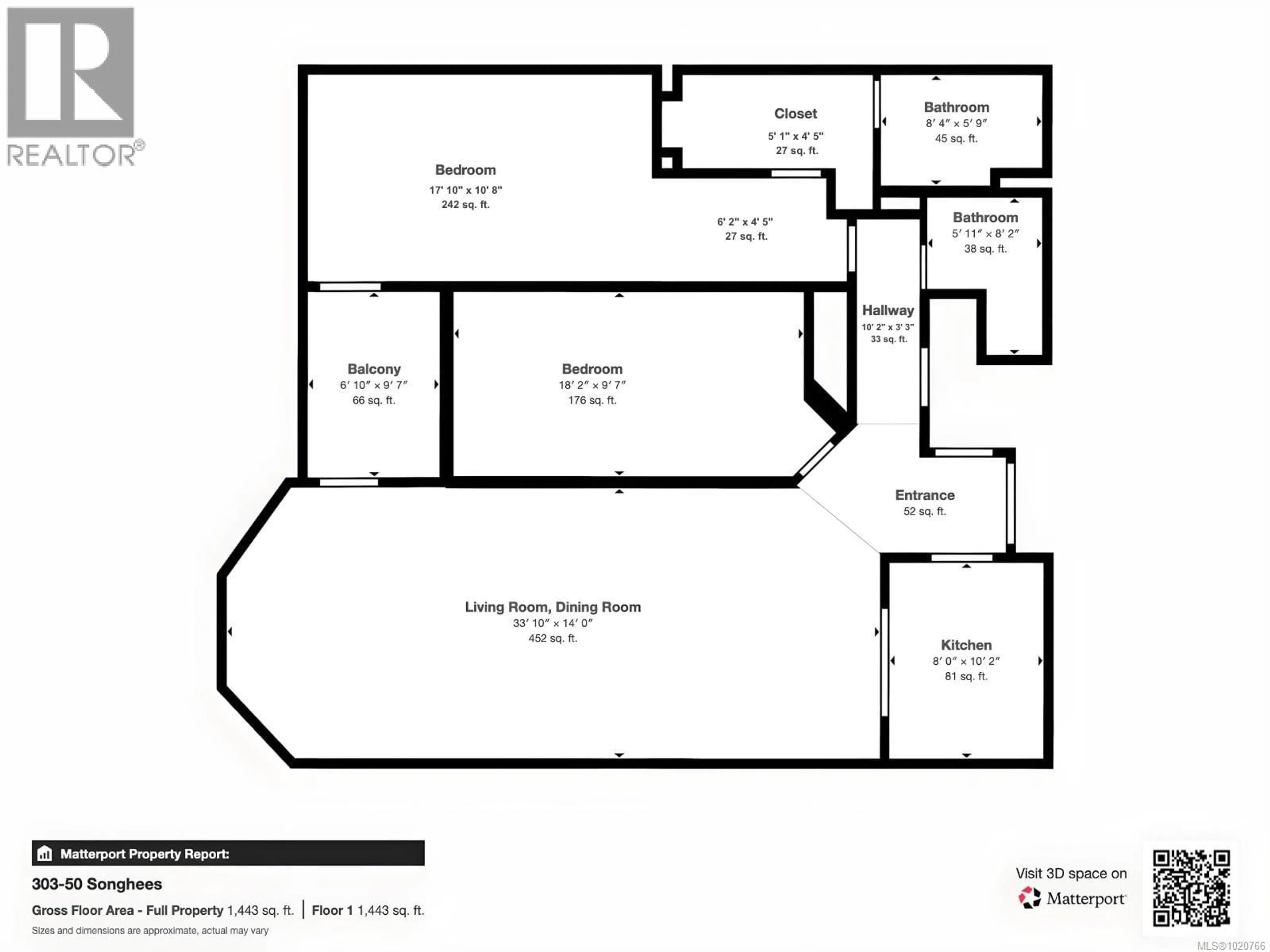 Floor plan for 303 - 50 SONGHEES ROAD, Victoria British Columbia V9A7J4