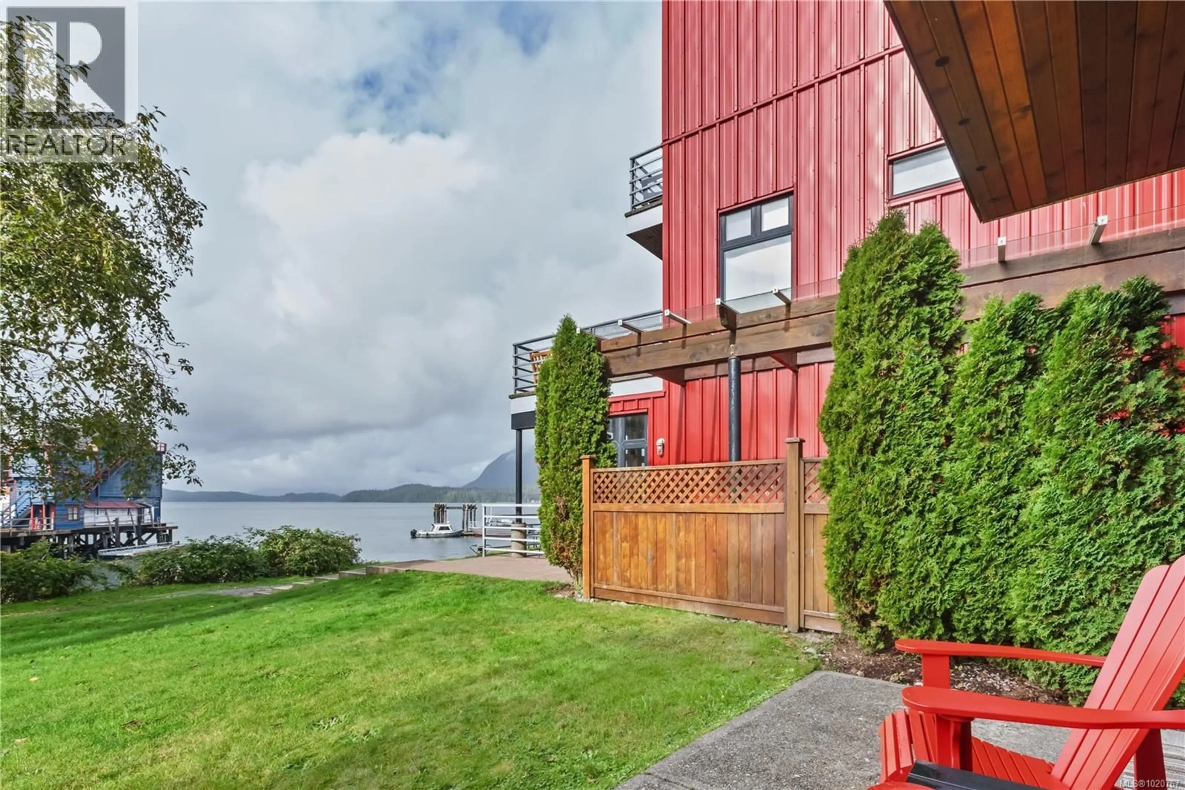 Patio, water/lake/river/ocean view for 103 - 230 MAIN STREET, Tofino British Columbia V0R2Z0