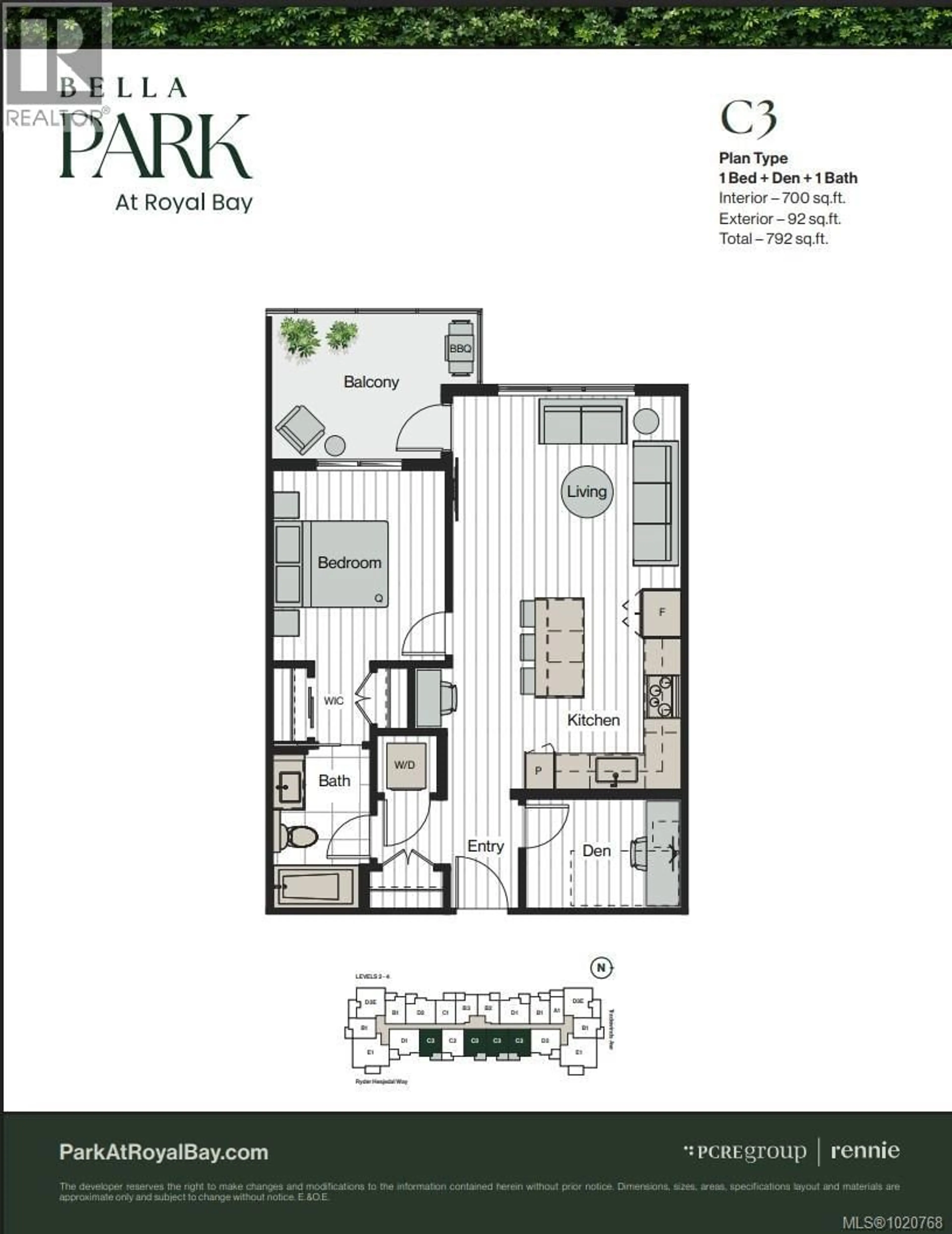 Floor plan for 307 - 3582 RYDER HESJEDAL WAY, Colwood British Columbia V9C0J6