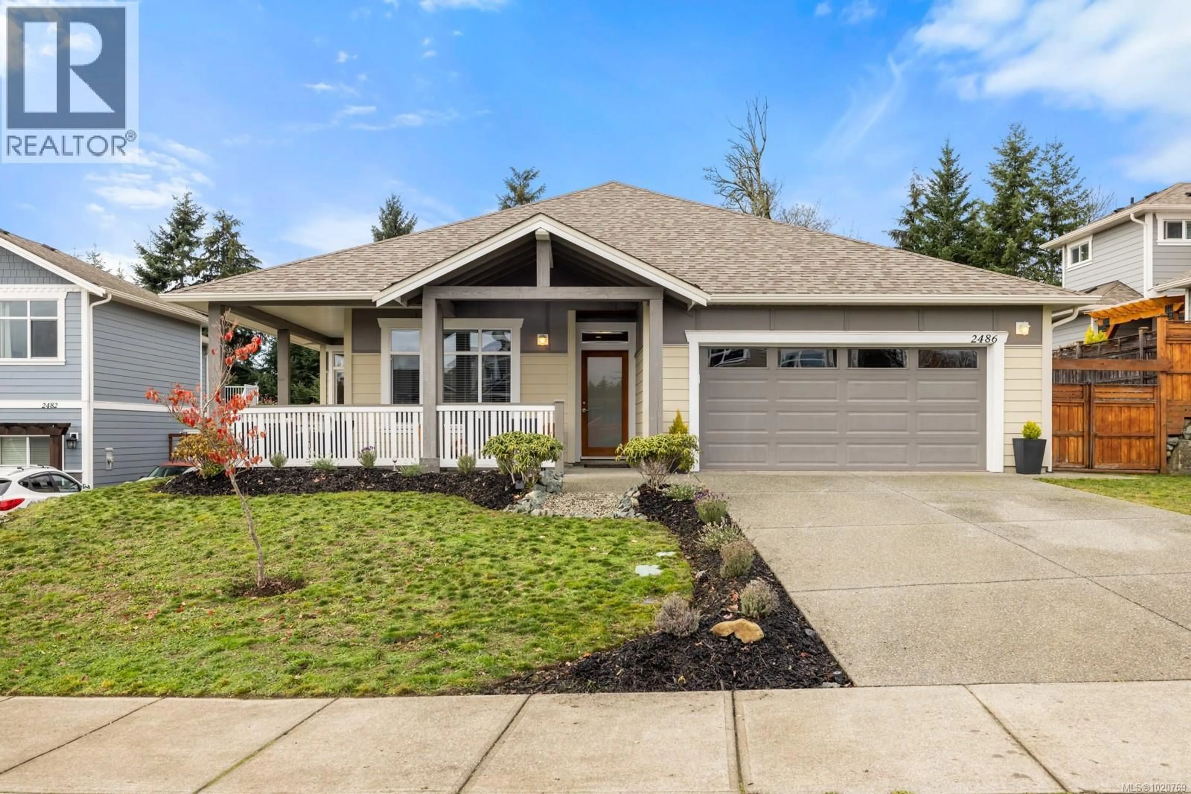 Home with vinyl exterior material, street for 2486 ANTHONY PLACE, Sooke British Columbia V9Z1N7