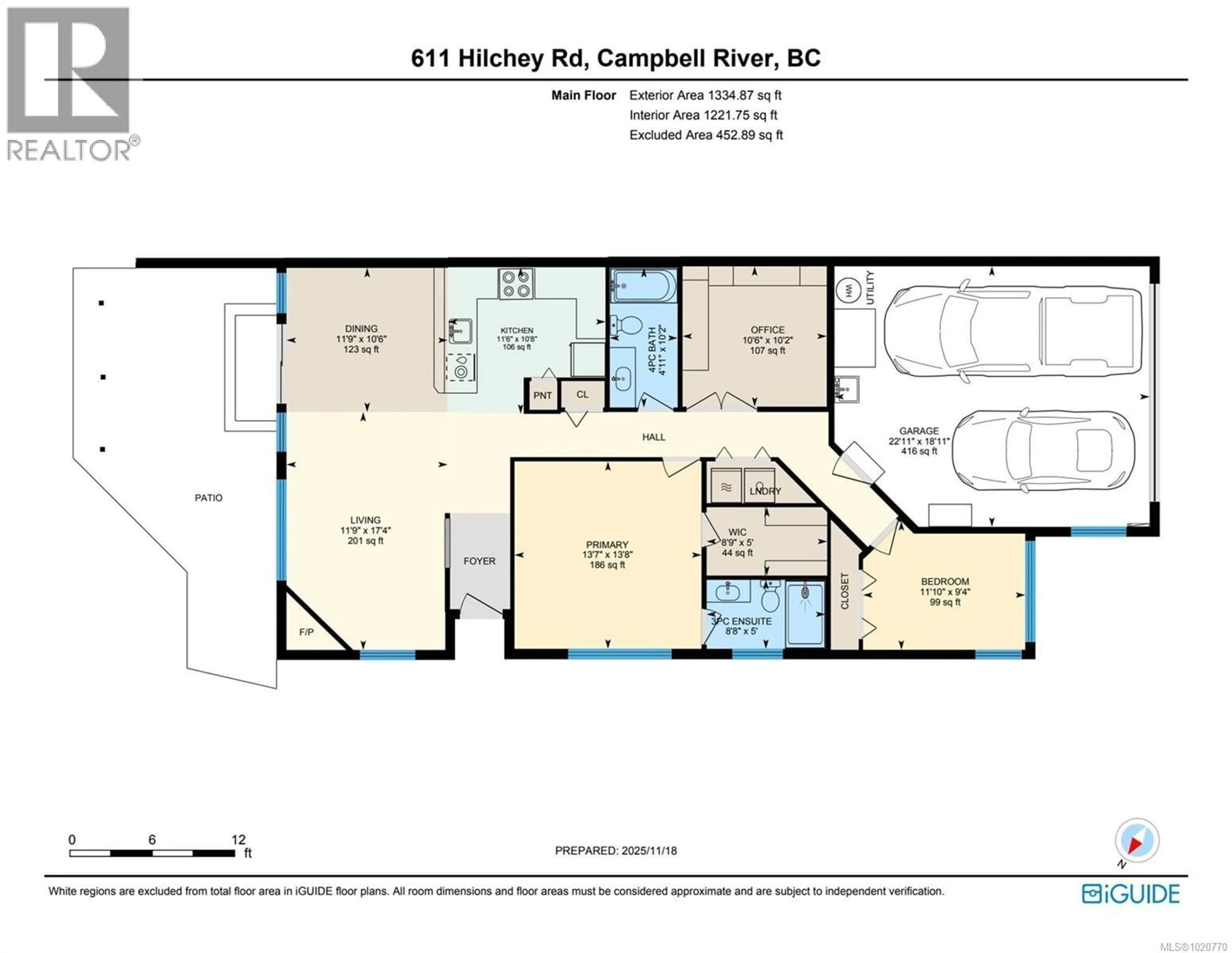 Floor plan for 18 - 611 HILCHEY ROAD, Campbell River British Columbia V9W0A2