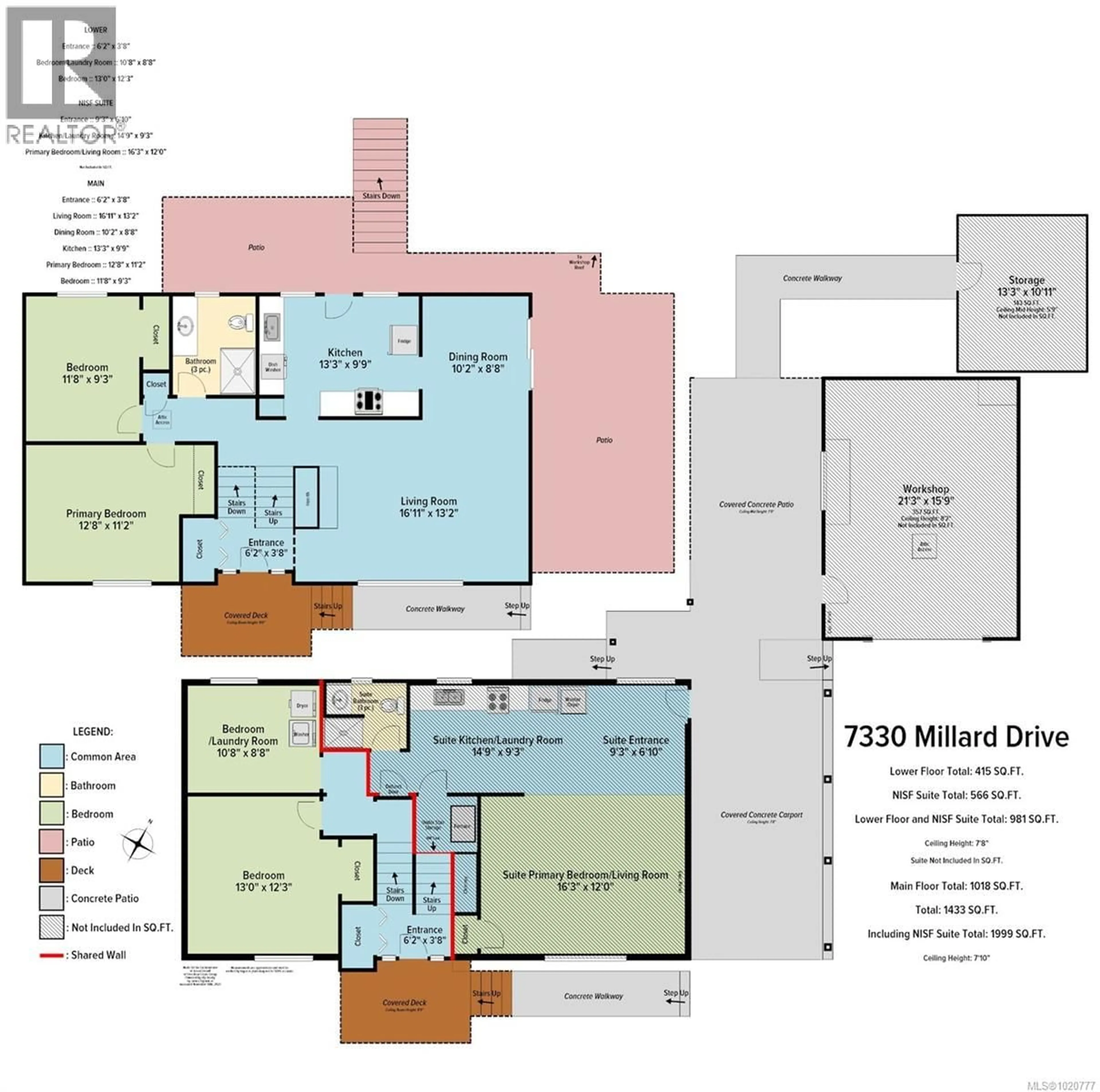 Floor plan for 7330 MILLARD DRIVE, Lantzville British Columbia V0R2H0