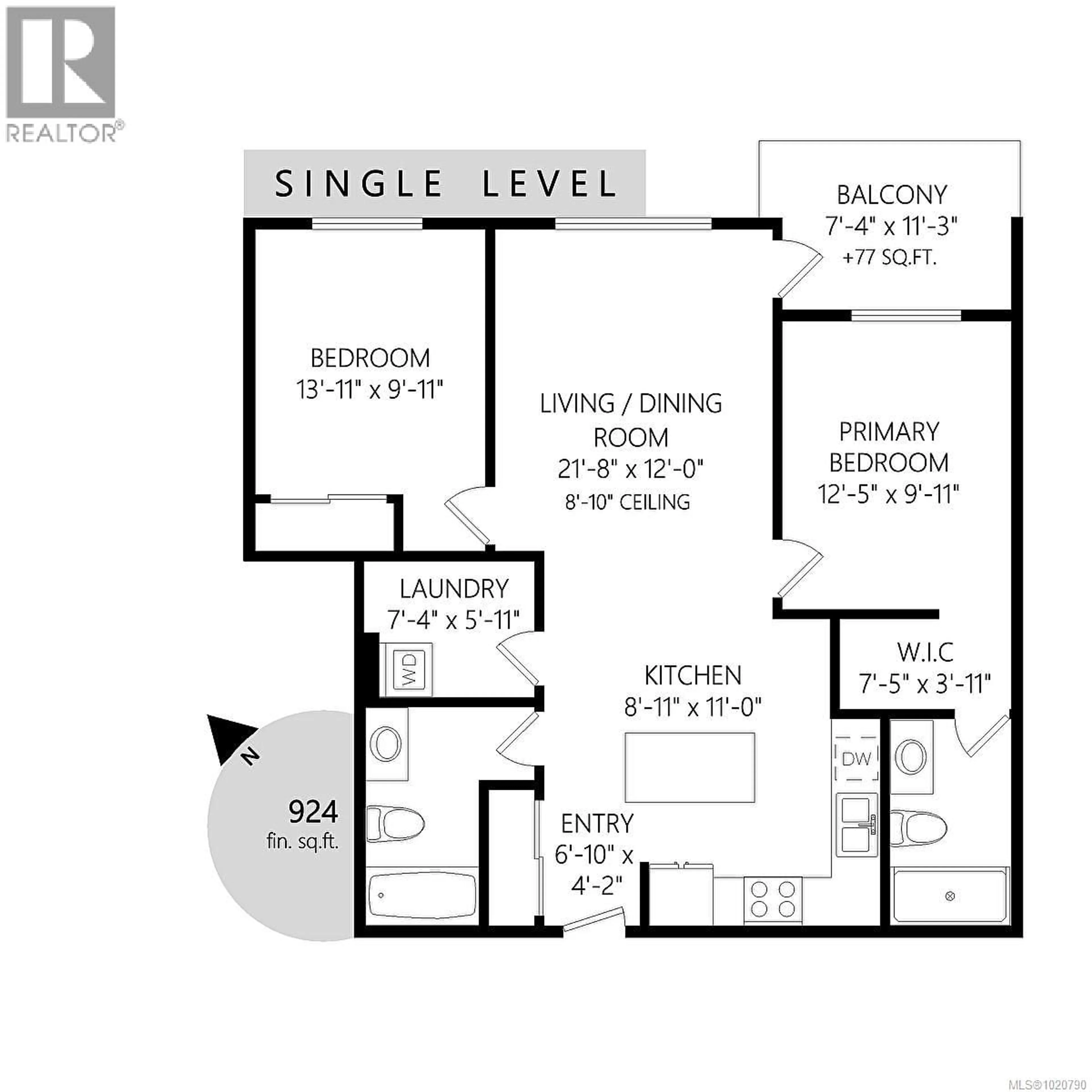 Floor plan for 606 - 2465 GATEWAY ROAD, Langford British Columbia V9B5X3