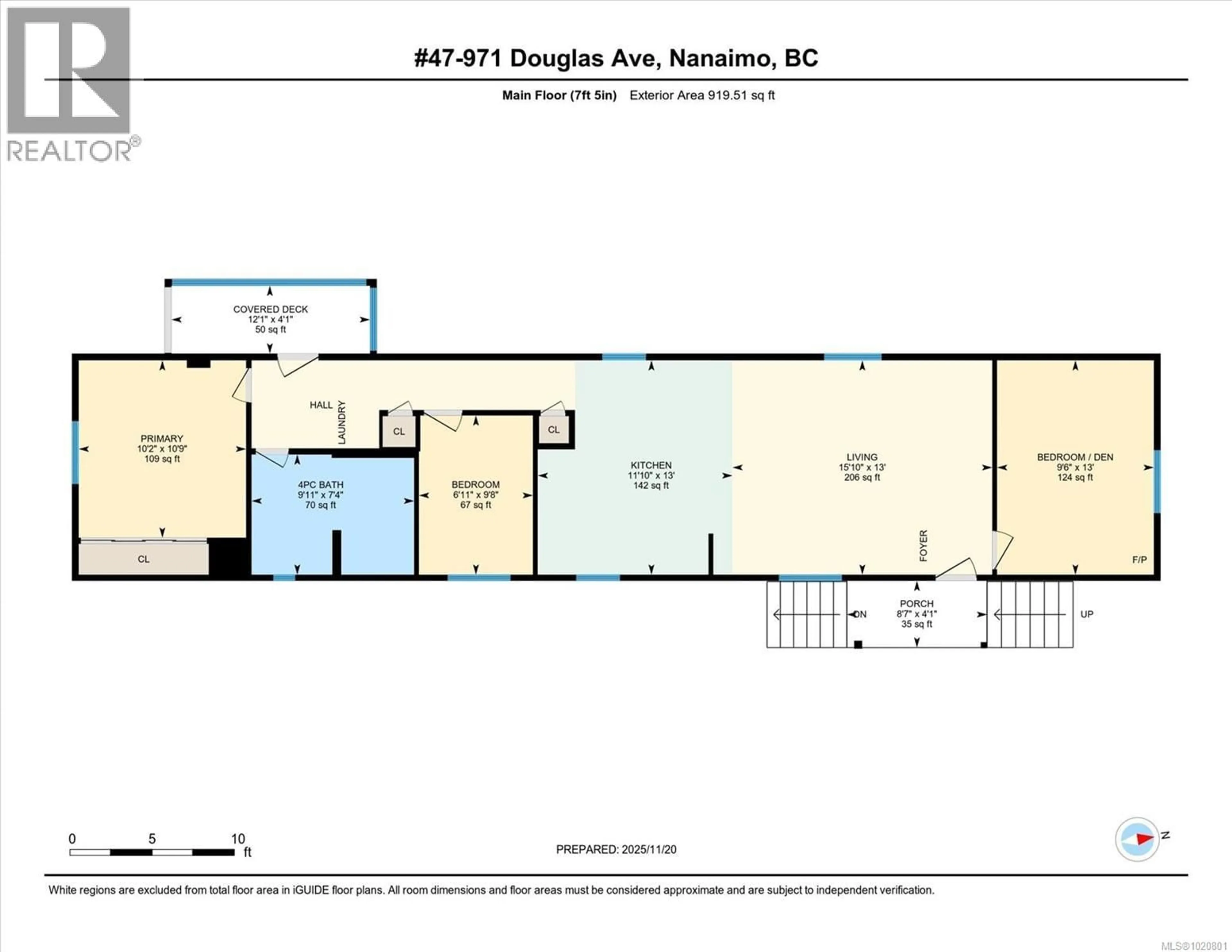 Floor plan for 47 - 971 DOUGLAS AVENUE, Nanaimo British Columbia V9R6C1