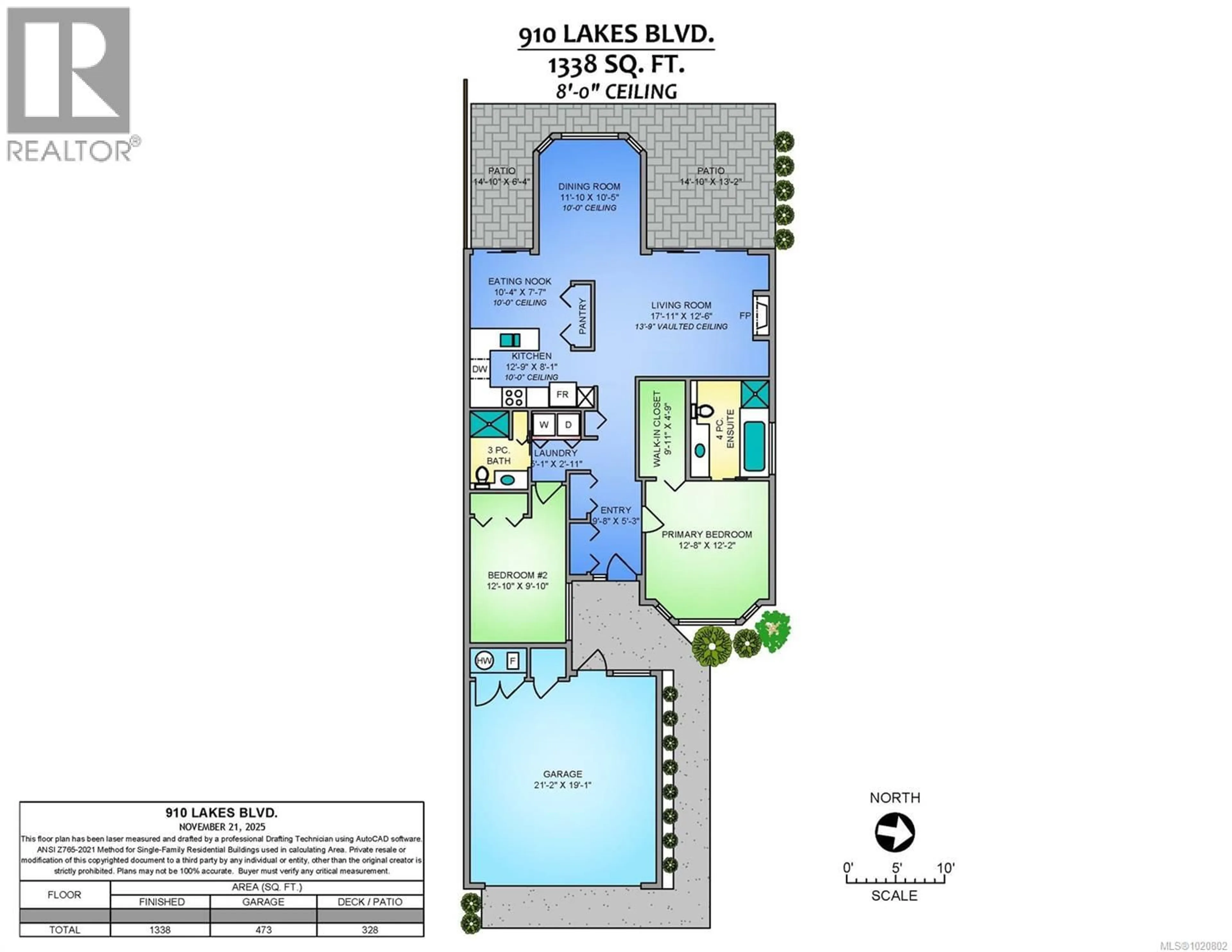 Floor plan for 910 LAKES BOULEVARD, French Creek British Columbia V9P2B8