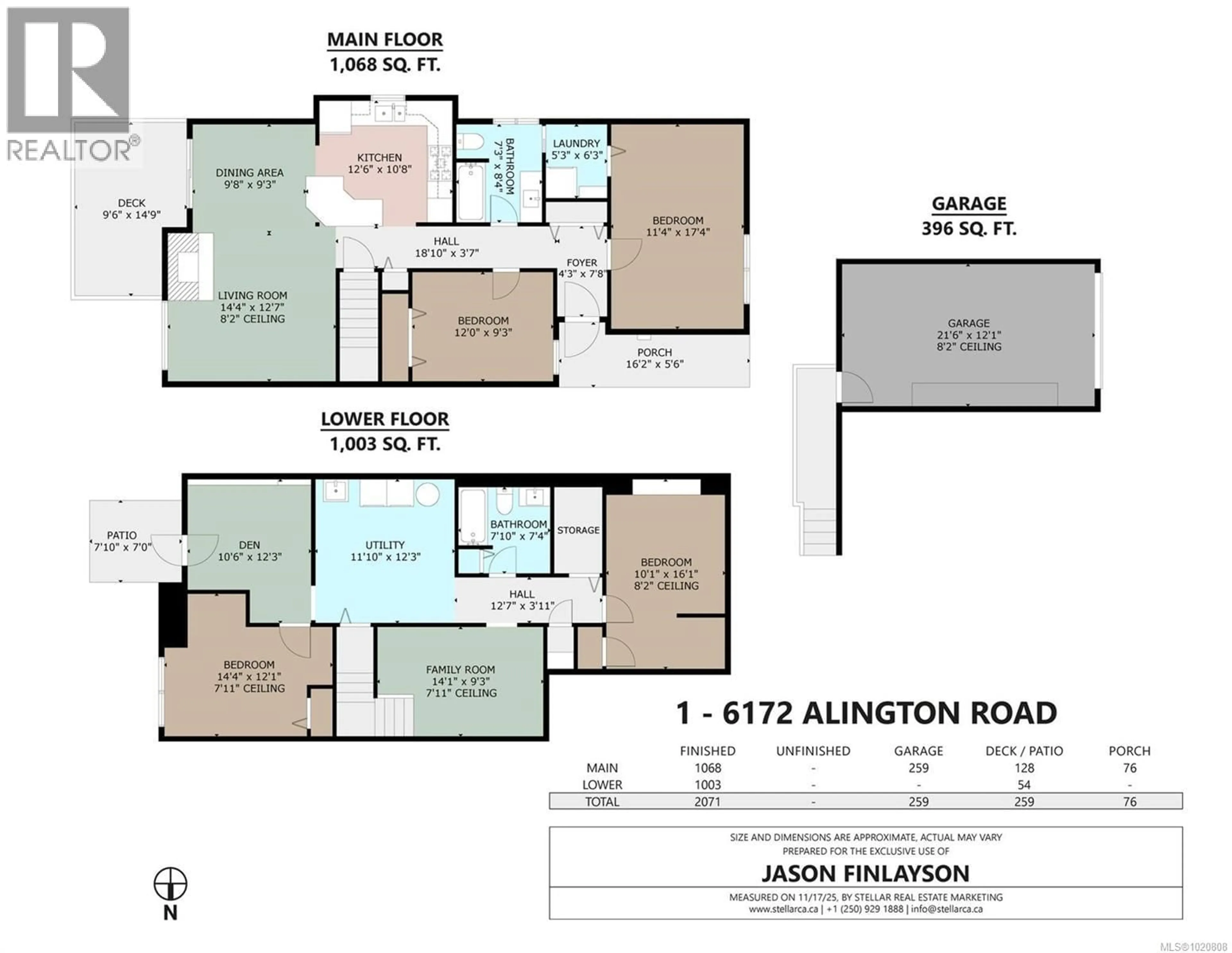 Floor plan for 1 - 6172 ALINGTON ROAD, Duncan British Columbia V9L2E9