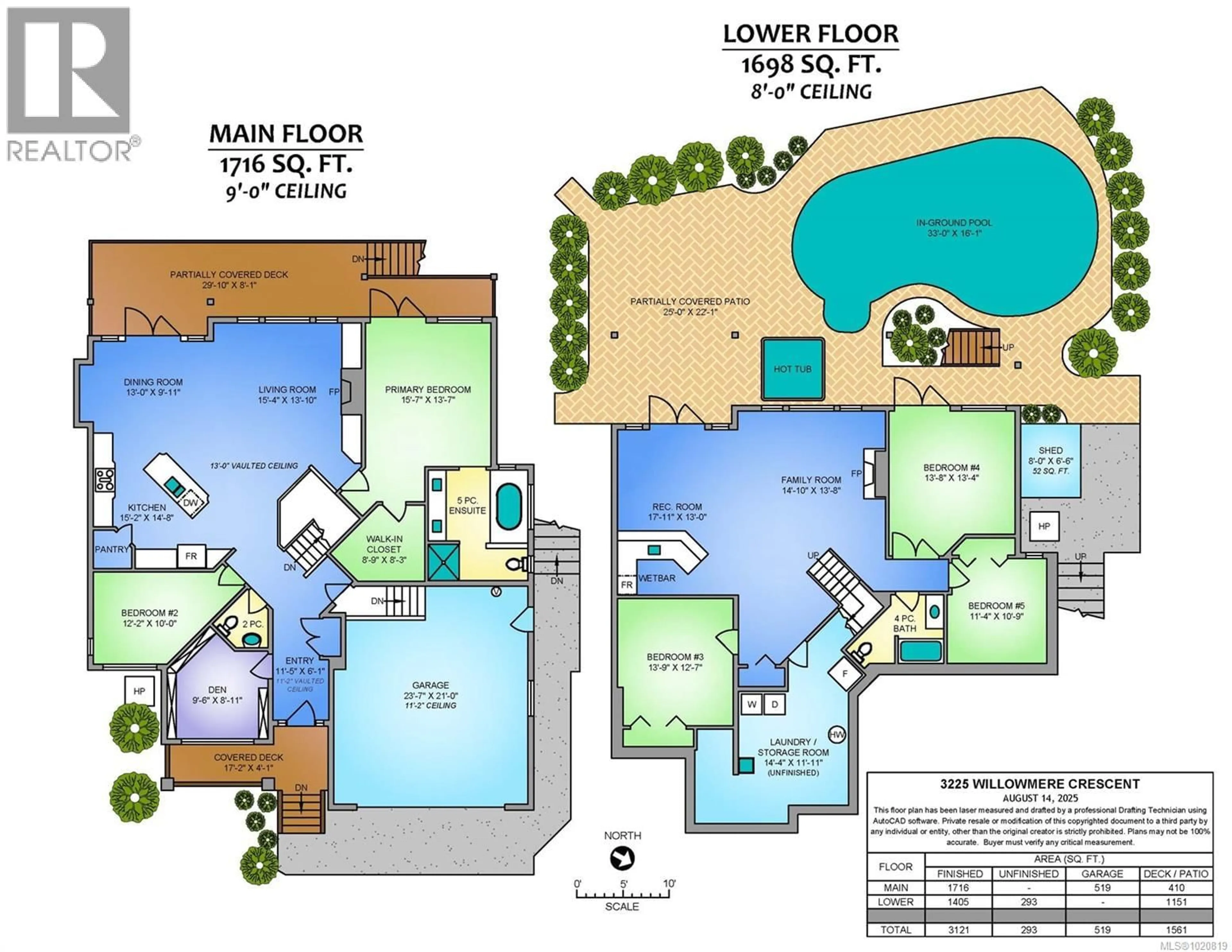Floor plan for 3225 WILLOWMERE CRESCENT, Nanaimo British Columbia V9T6R8