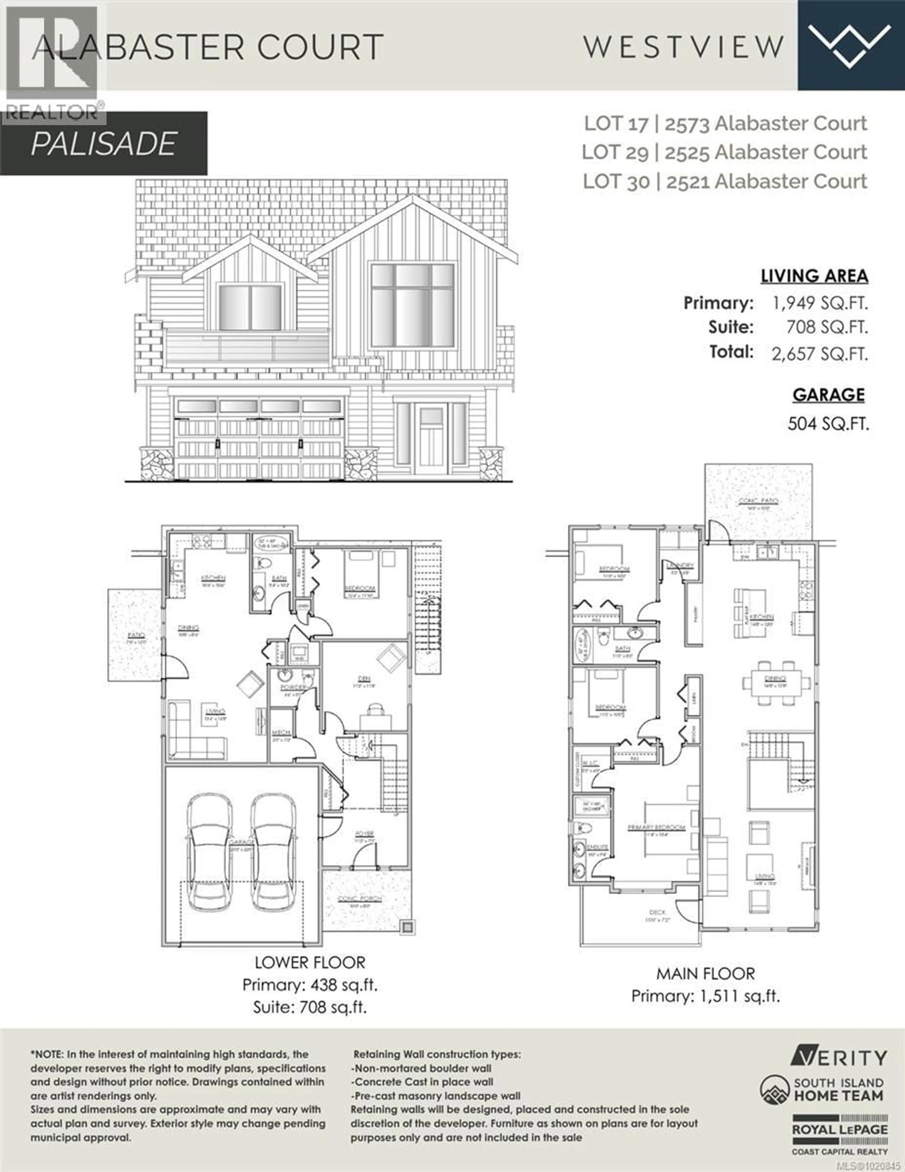 Floor plan for 2521 ALABASTER COURT, Langford British Columbia V9B5N1