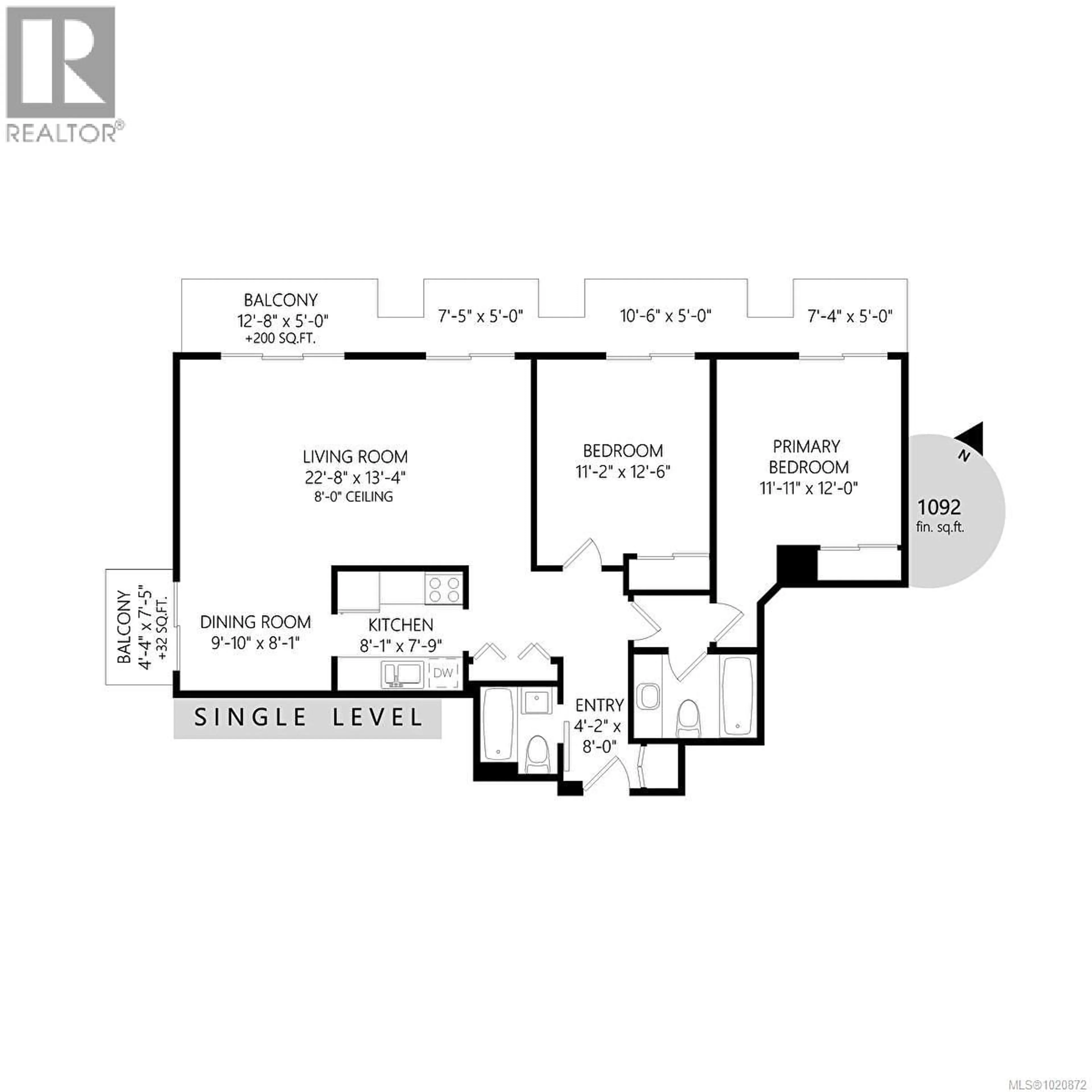 Floor plan for 310 - 1009 MCKENZIE AVENUE, Saanich British Columbia V9B4B1