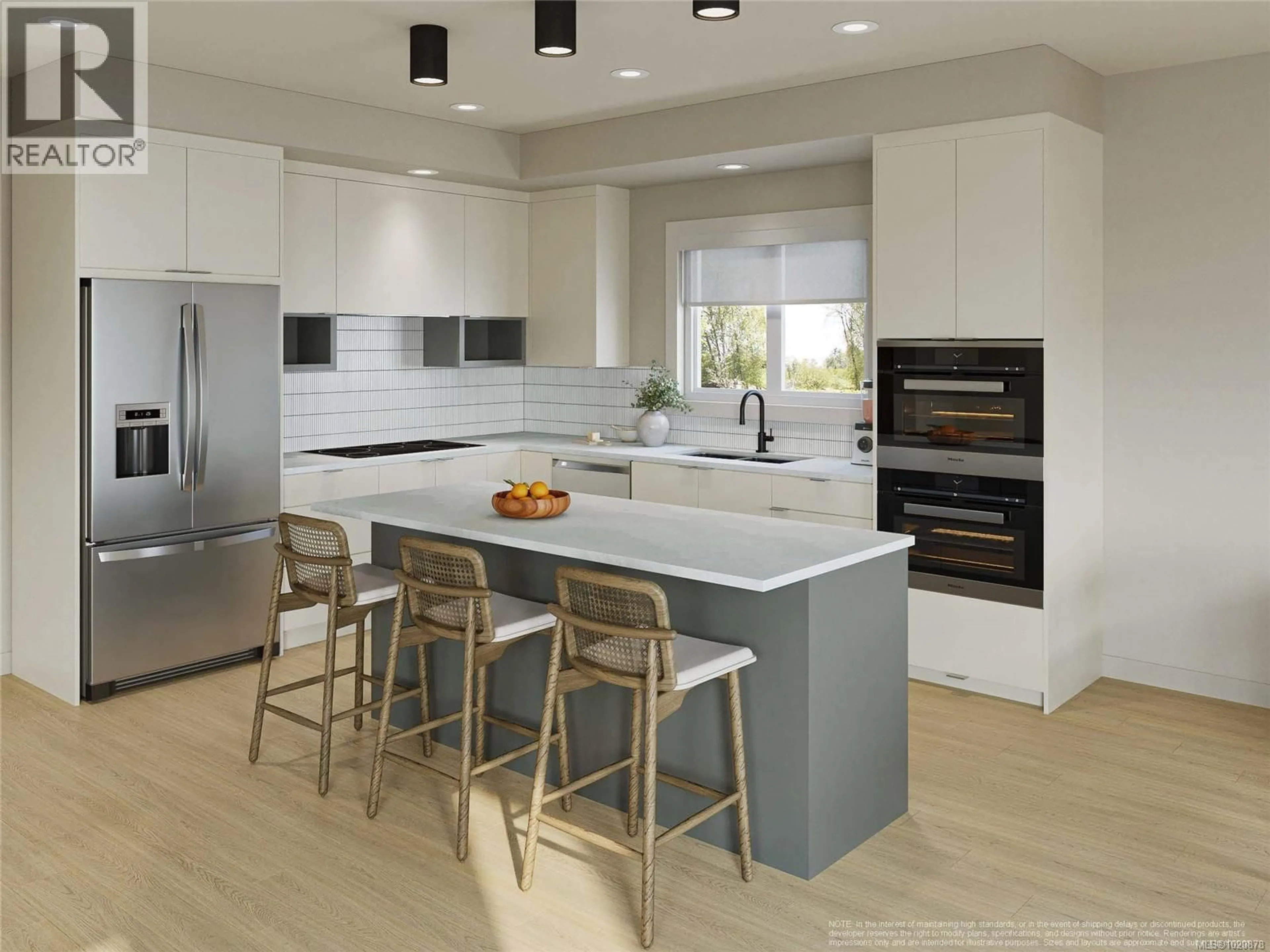 Contemporary kitchen, ceramic/tile floor for 2520 ALABASTER COURT, Langford British Columbia V9B5N1