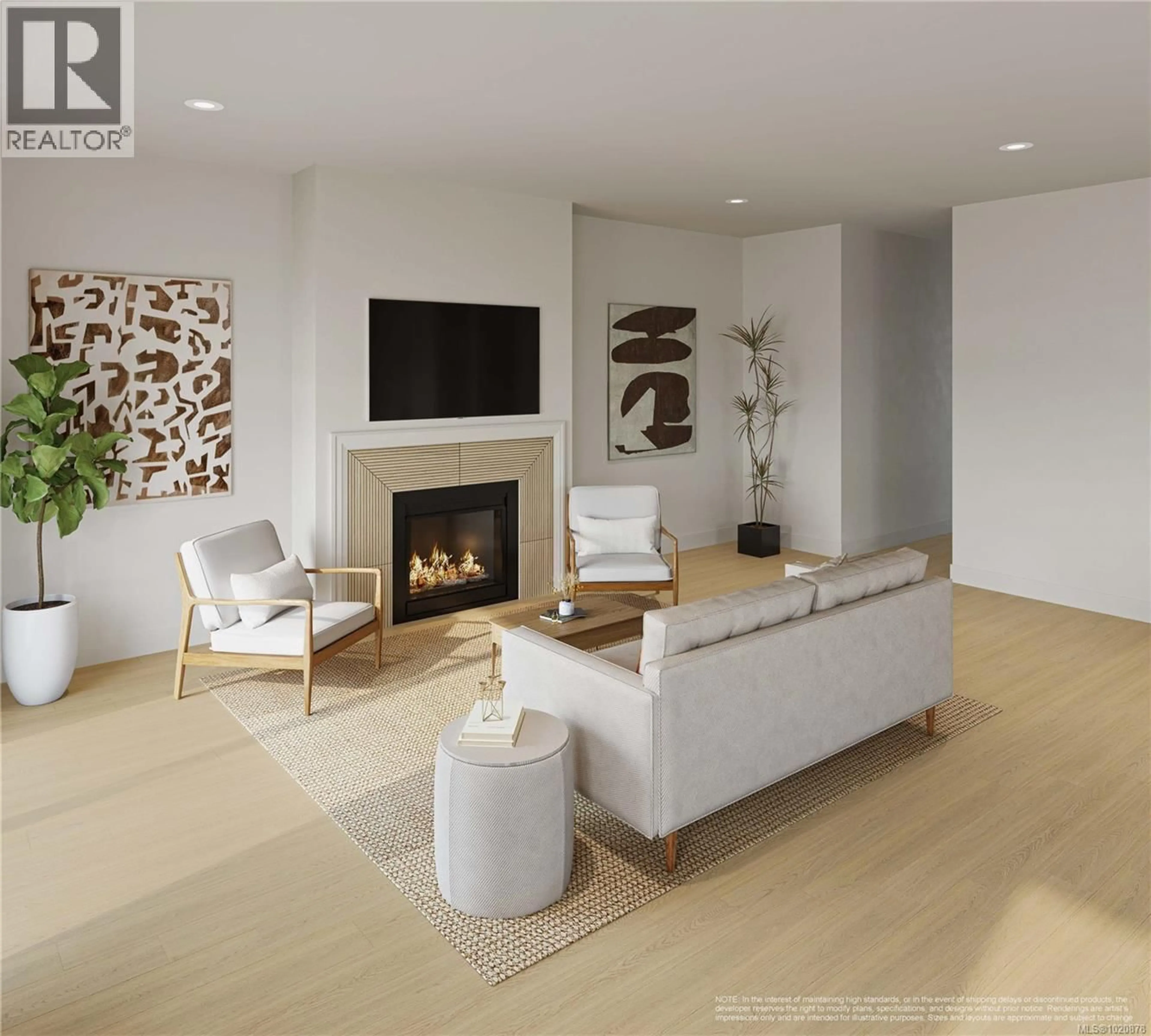 Living room with furniture, wood/laminate floor for 2520 ALABASTER COURT, Langford British Columbia V9B5N1