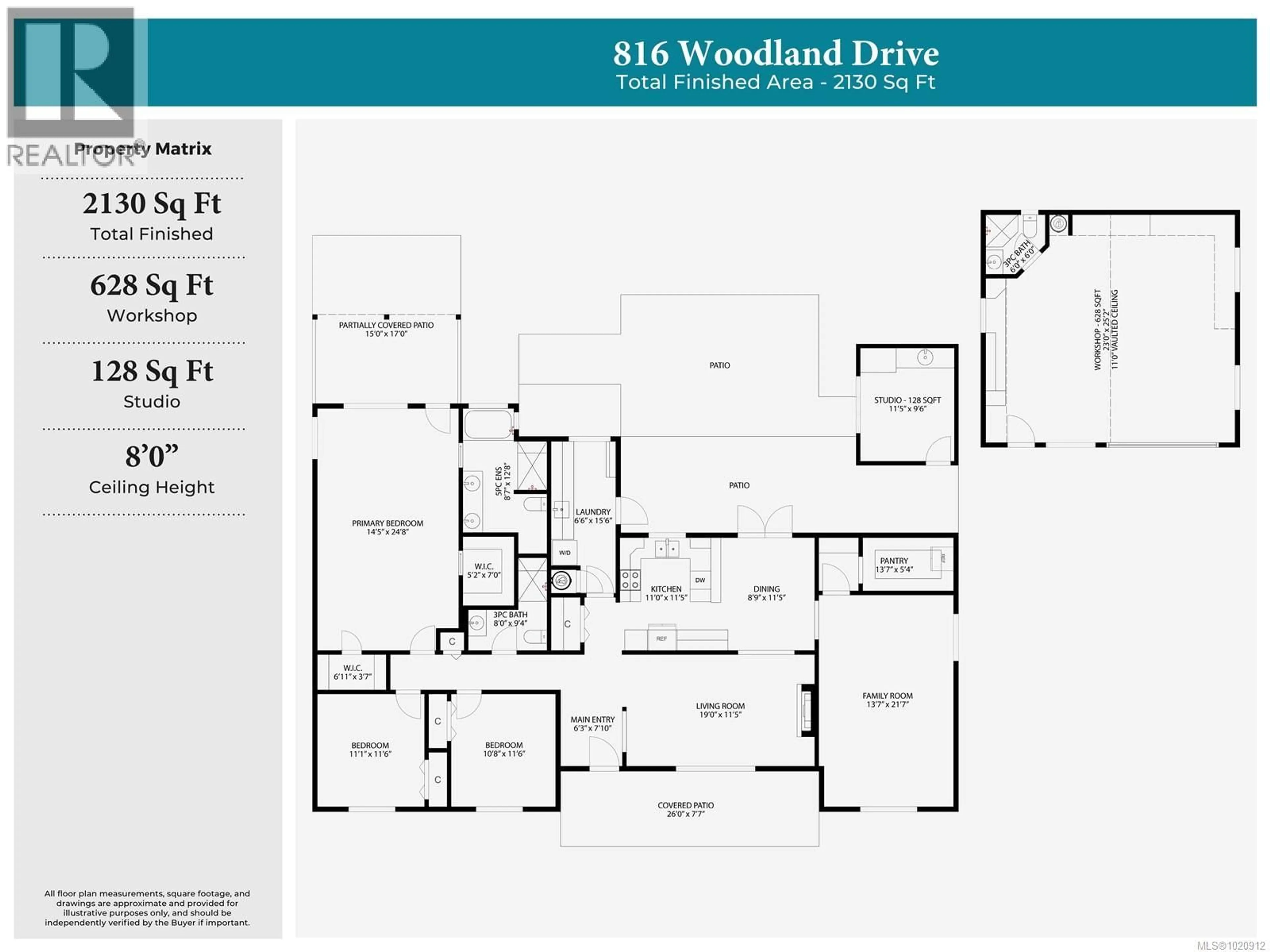 Floor plan for 816 WOODLAND DRIVE, Parksville British Columbia V9P1Z2