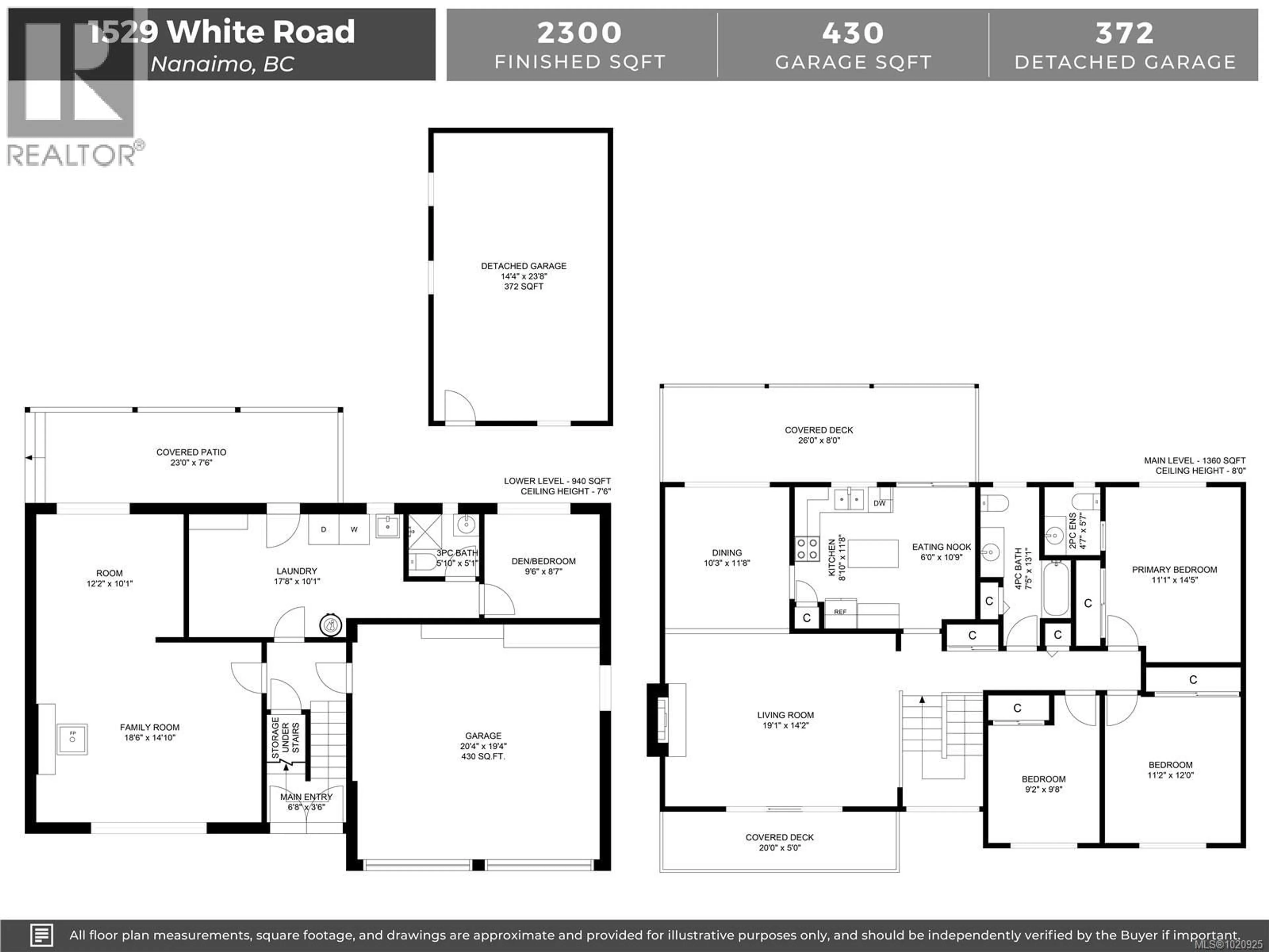 Floor plan for 1529 WHITE ROAD, Nanaimo British Columbia V9X1N2