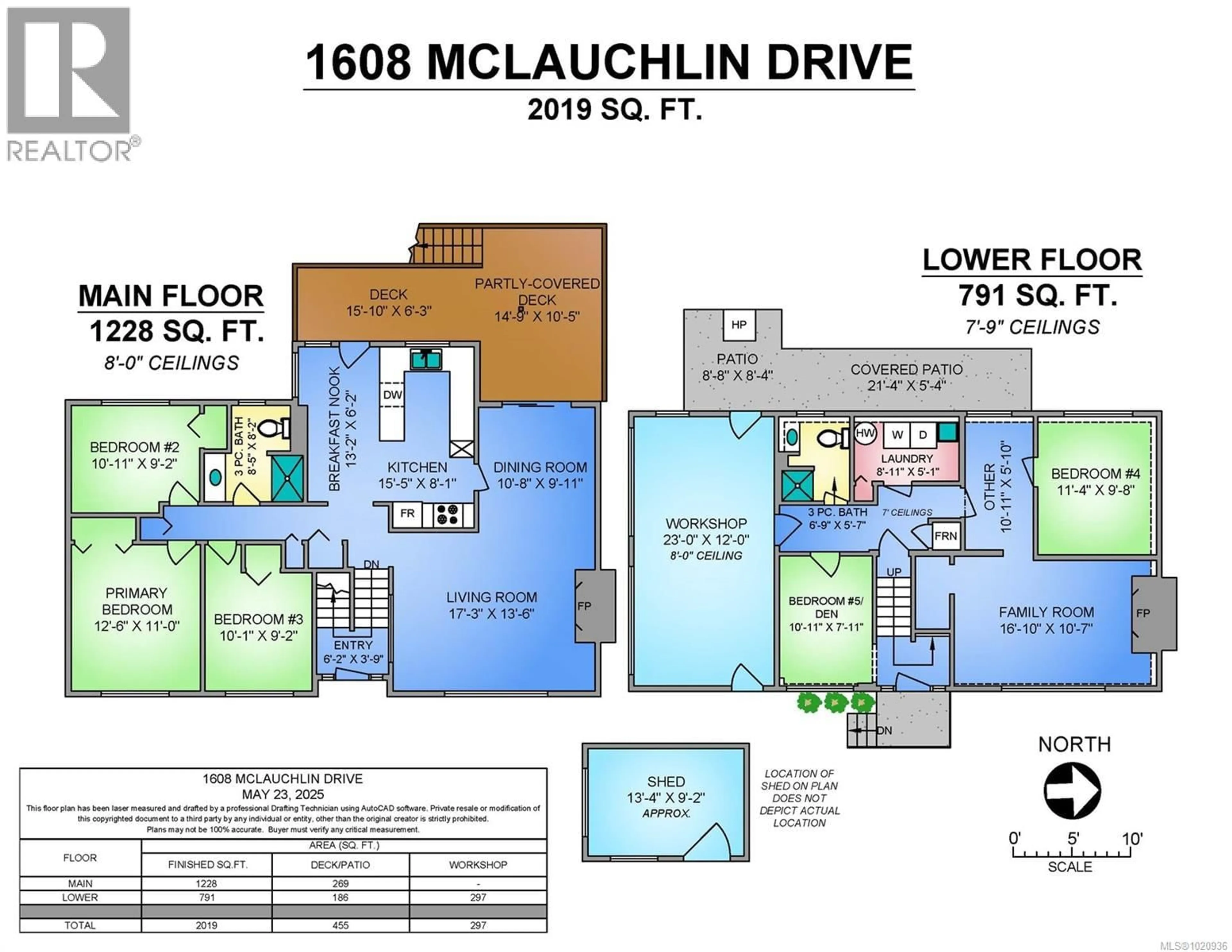 Floor plan for 1608 MCLAUCHLIN AVENUE, Courtenay British Columbia B9N3V8