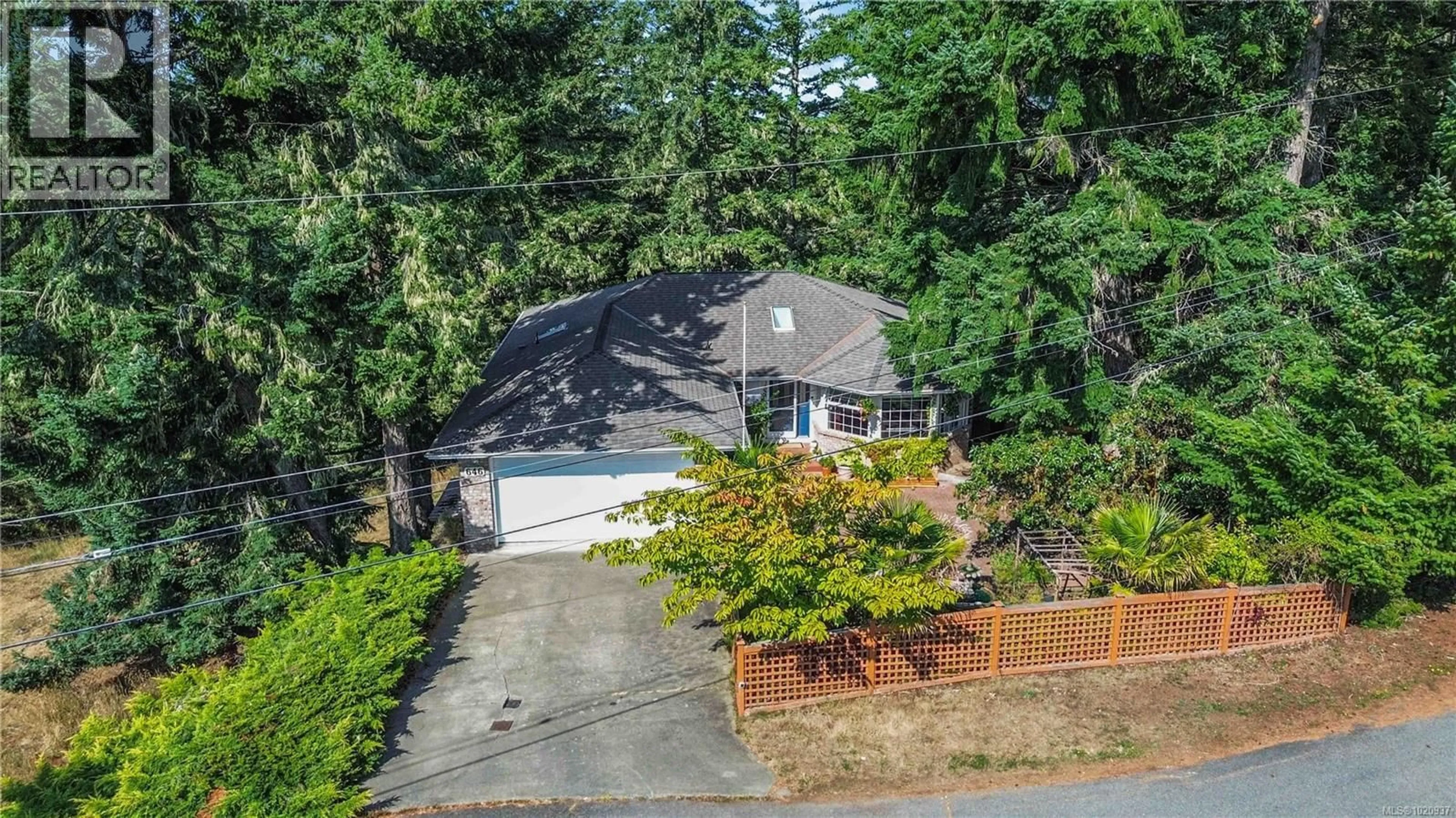 A pic from outside/outdoor area/front of a property/back of a property/a pic from drone, street for 646 CAINS WAY, Sooke British Columbia V9Z1C6
