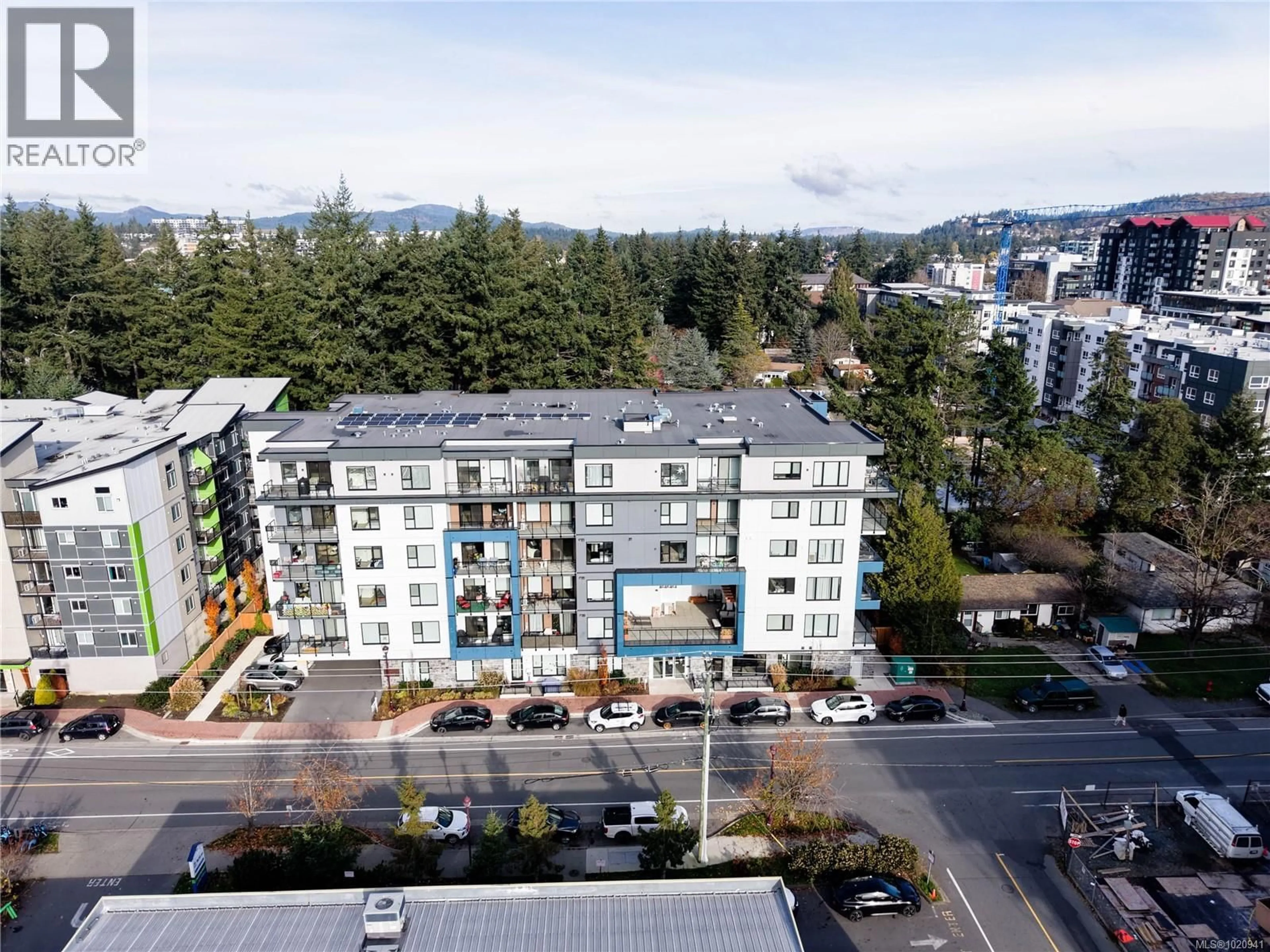 A pic from outside/outdoor area/front of a property/back of a property/a pic from drone, unknown for 403 - 842 ORONO AVENUE, Langford British Columbia V9B2T8