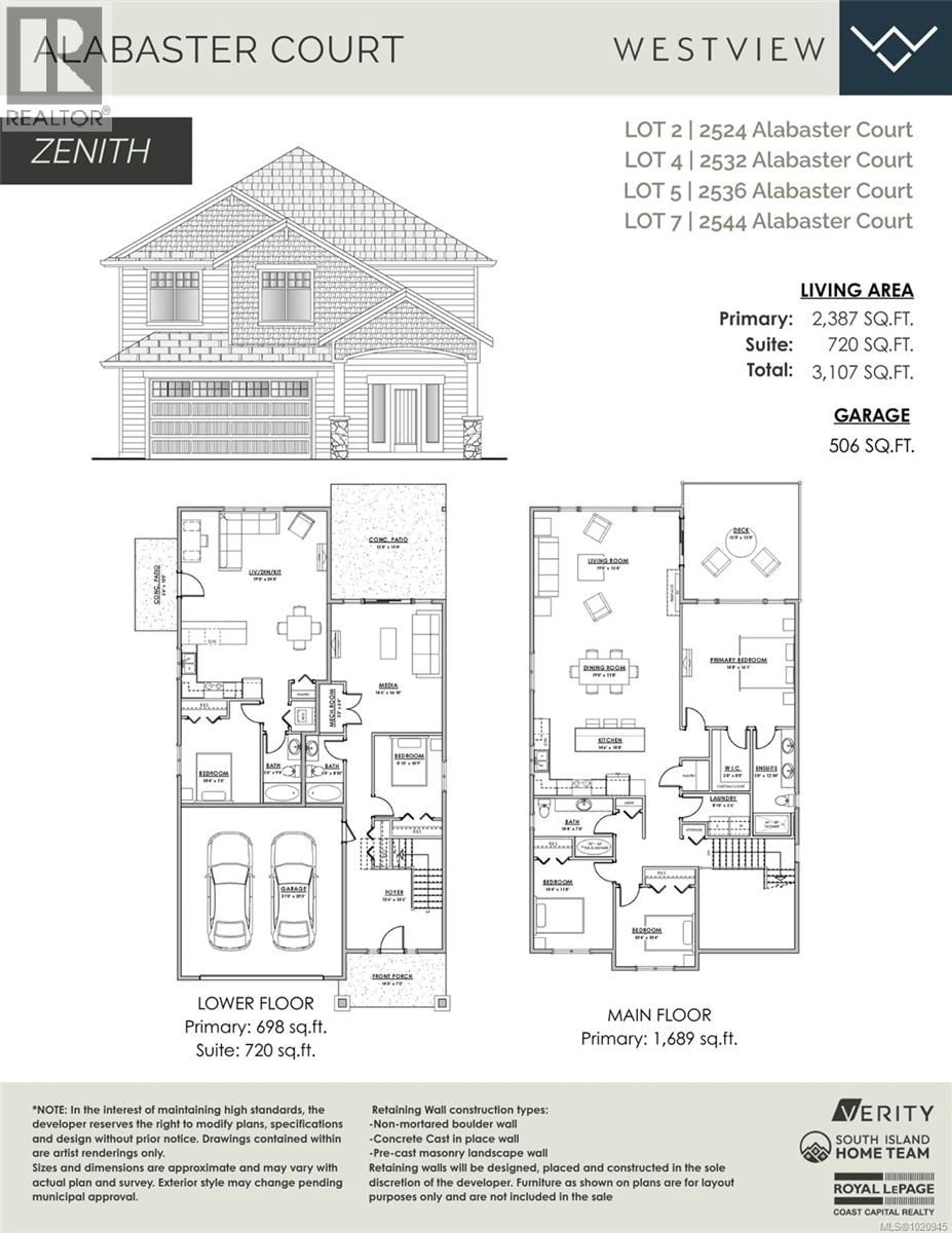 Floor plan for 2524 ALABASTER COURT, Langford British Columbia V9B5N1