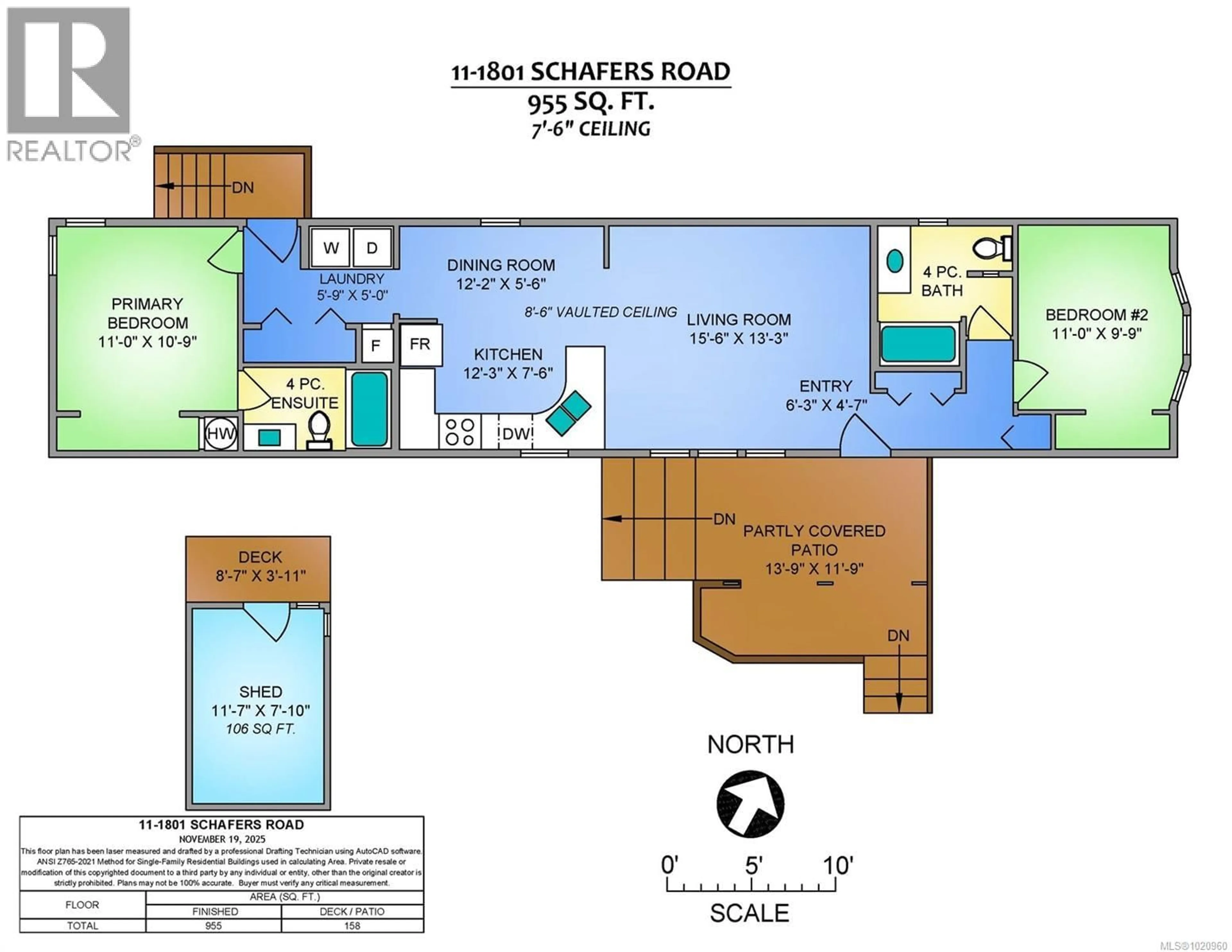 Floor plan for 11 - 1801 SCHAFERS ROAD, Coombs British Columbia V0R1M0