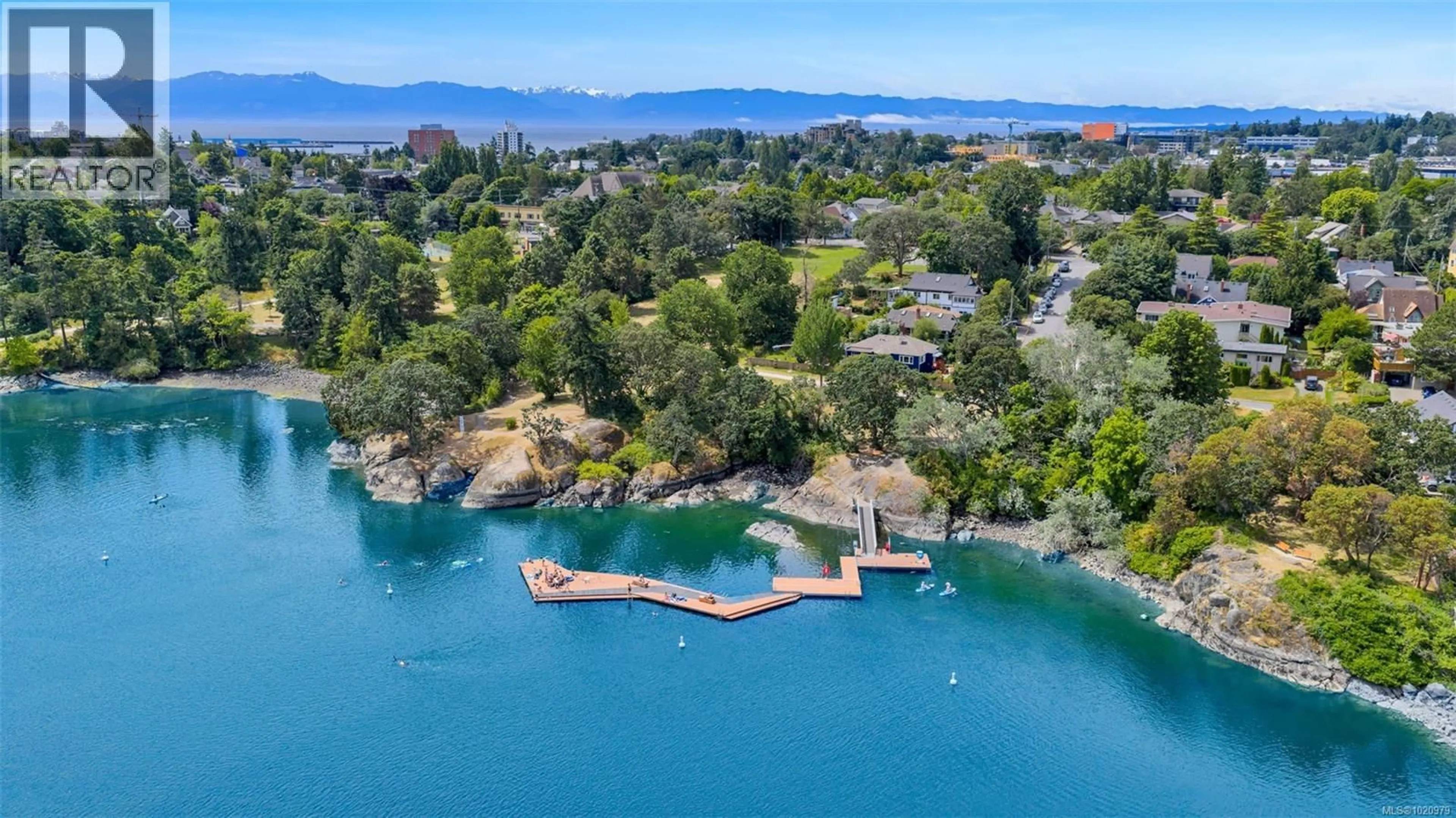 A pic from outside/outdoor area/front of a property/back of a property/a pic from drone, water/lake/river/ocean view for 206 - 103 GORGE ROAD EAST, Victoria British Columbia V9A6Z2