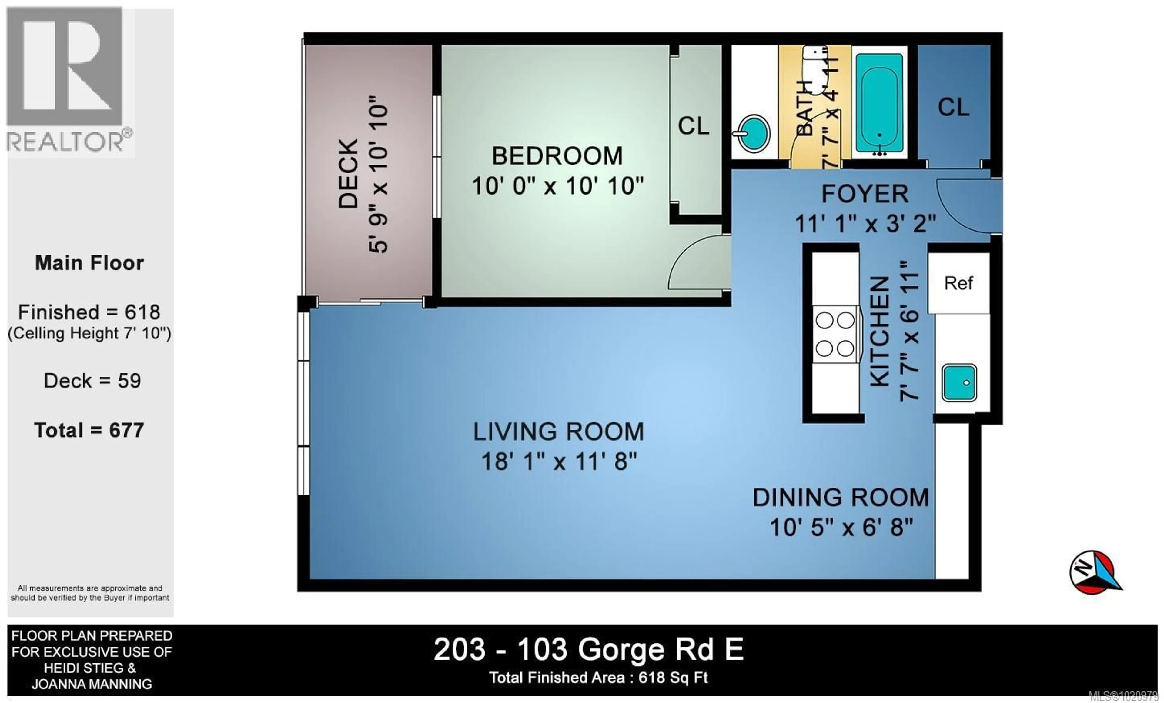 Floor plan for 206 - 103 GORGE ROAD EAST, Victoria British Columbia V9A6Z2