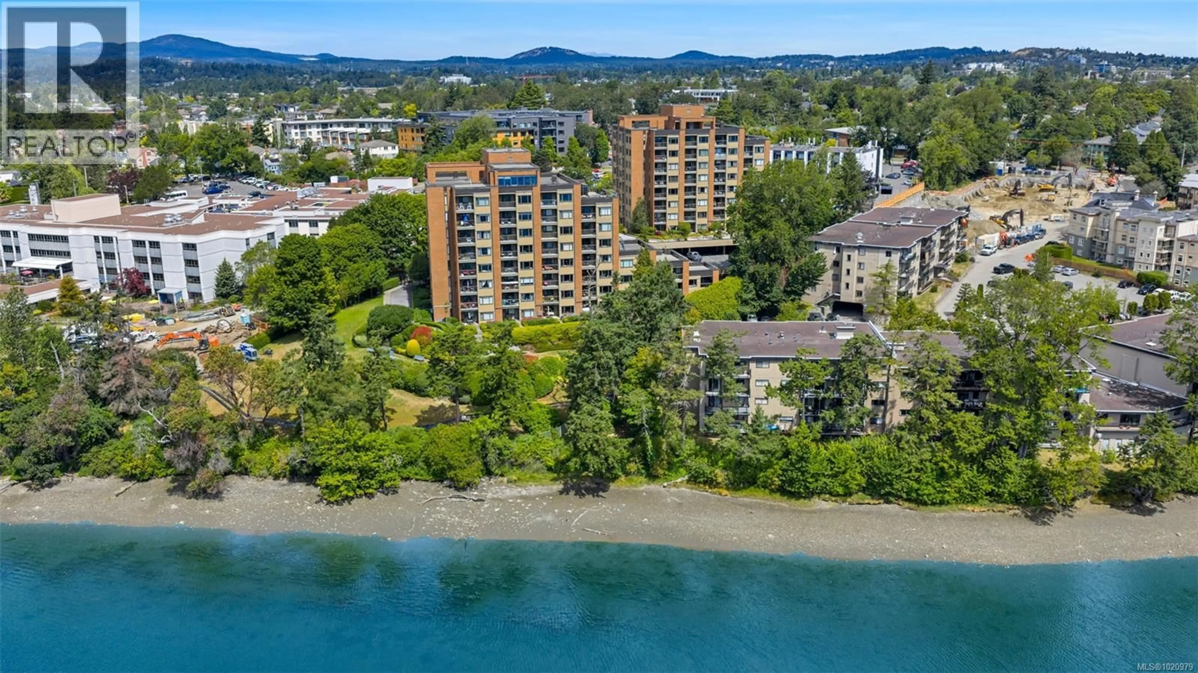 A pic from outside/outdoor area/front of a property/back of a property/a pic from drone, water/lake/river/ocean view for 206 - 103 GORGE ROAD EAST, Victoria British Columbia V9A6Z2