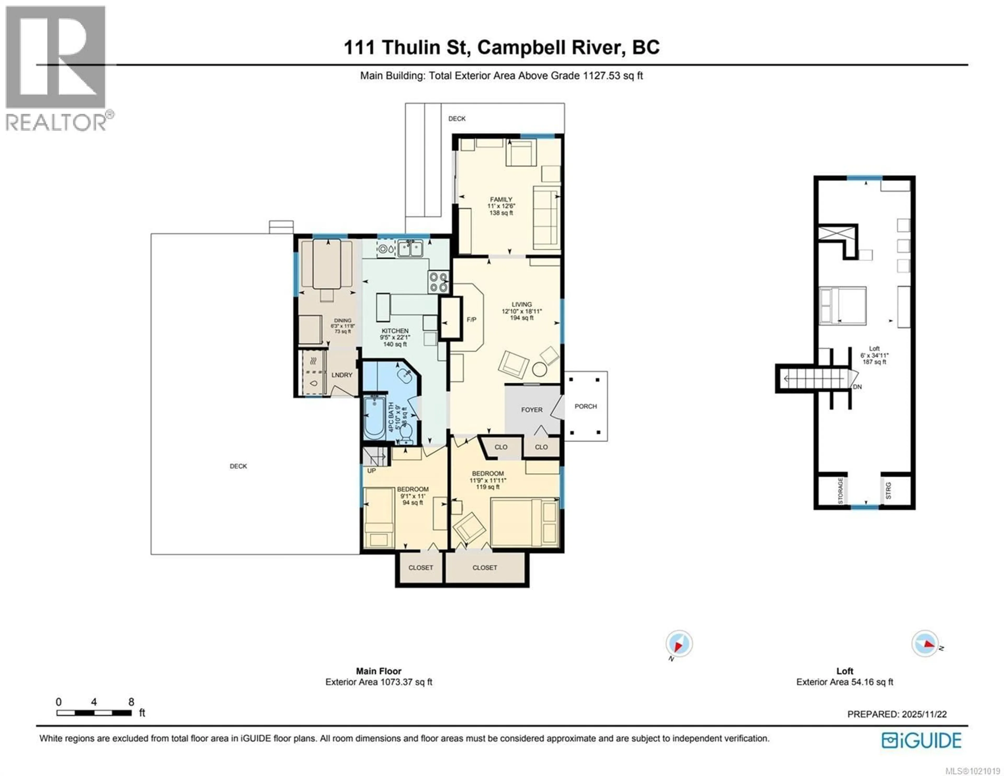 Floor plan for 111 THULIN STREET, Campbell River British Columbia V9W2K4