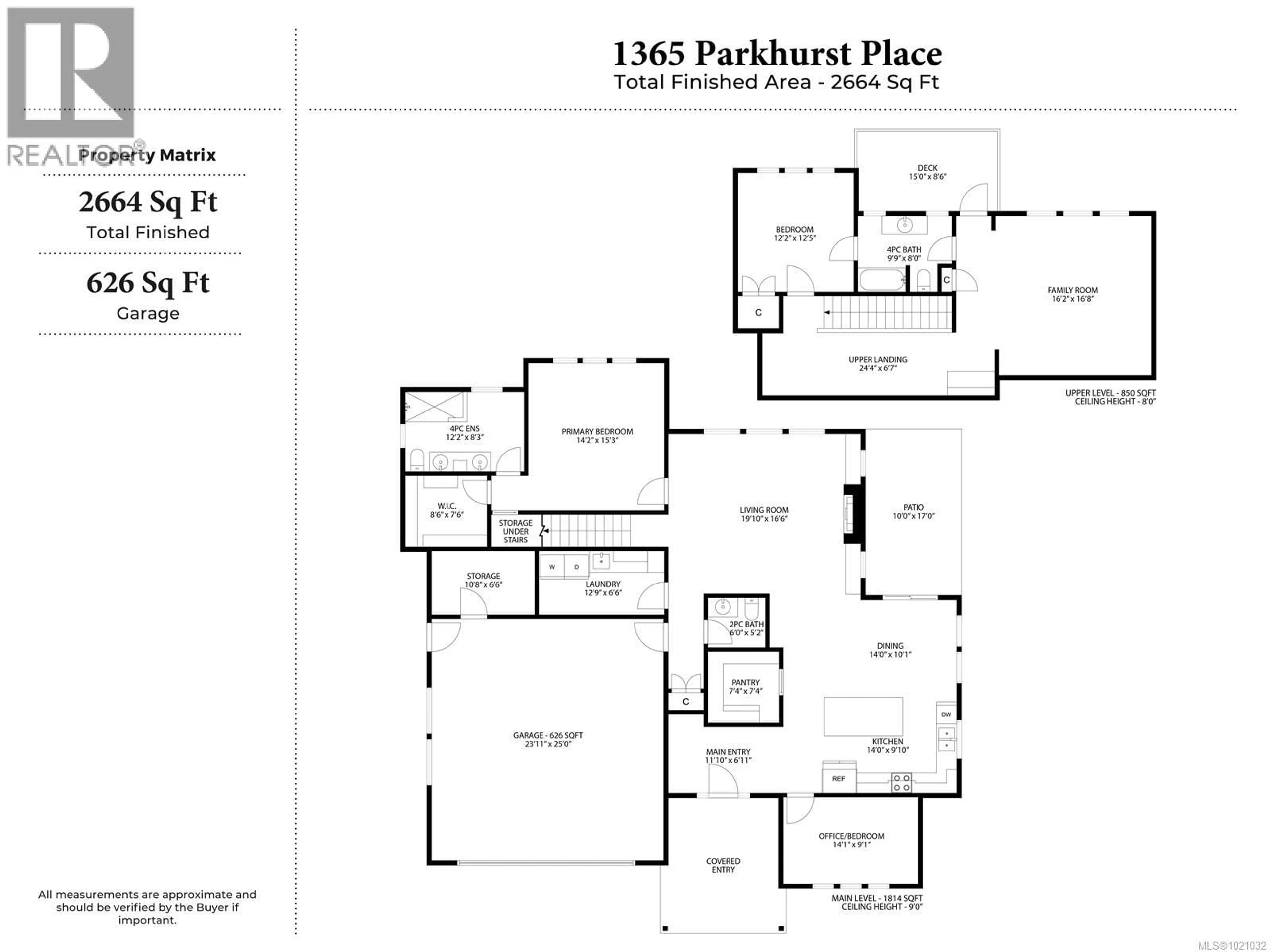 Floor plan for 1365 PARKHURST PLACE, Parksville British Columbia V9P2E5