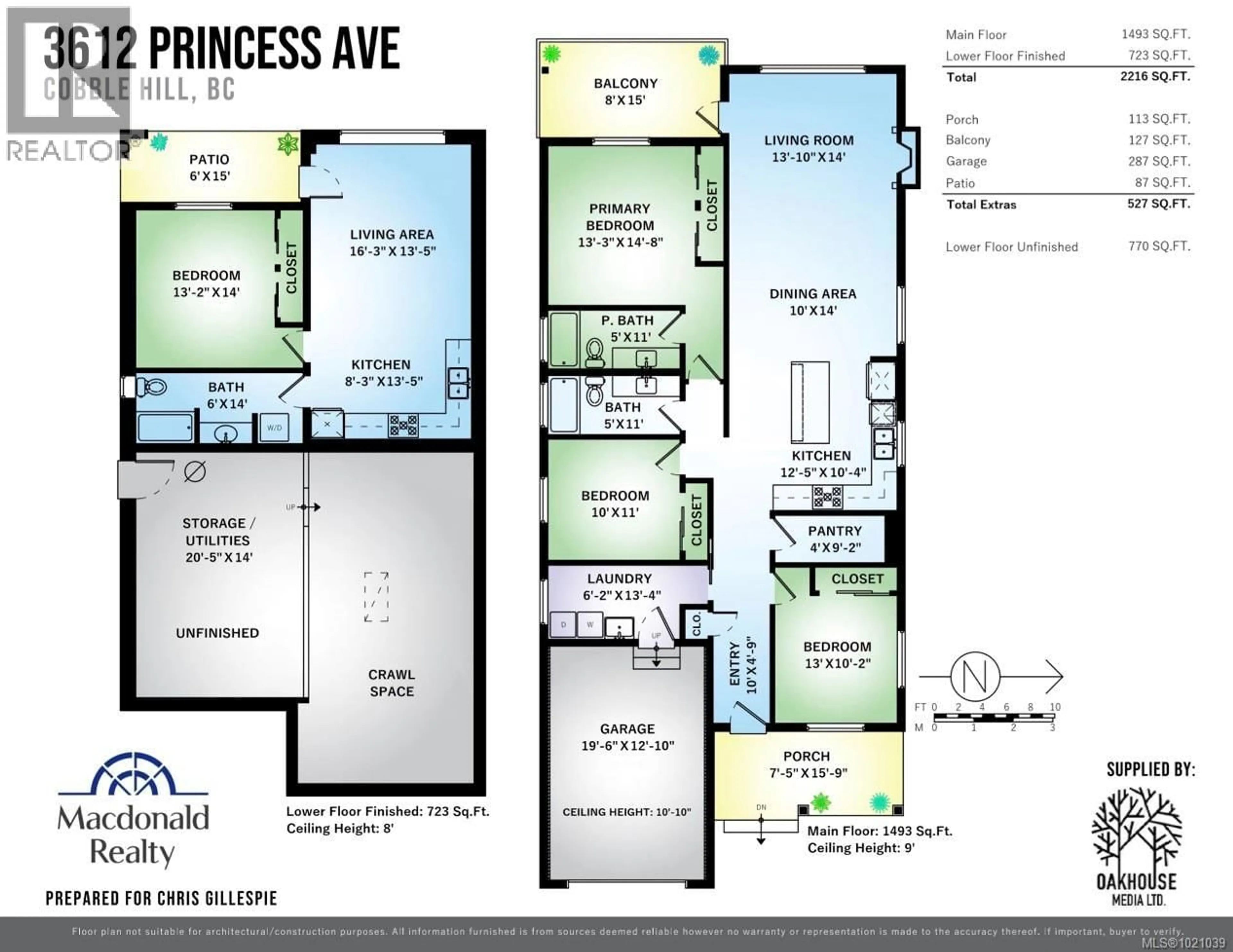 Floor plan for 3612 PRINCESS AVENUE, Cobble Hill British Columbia V8H0A4