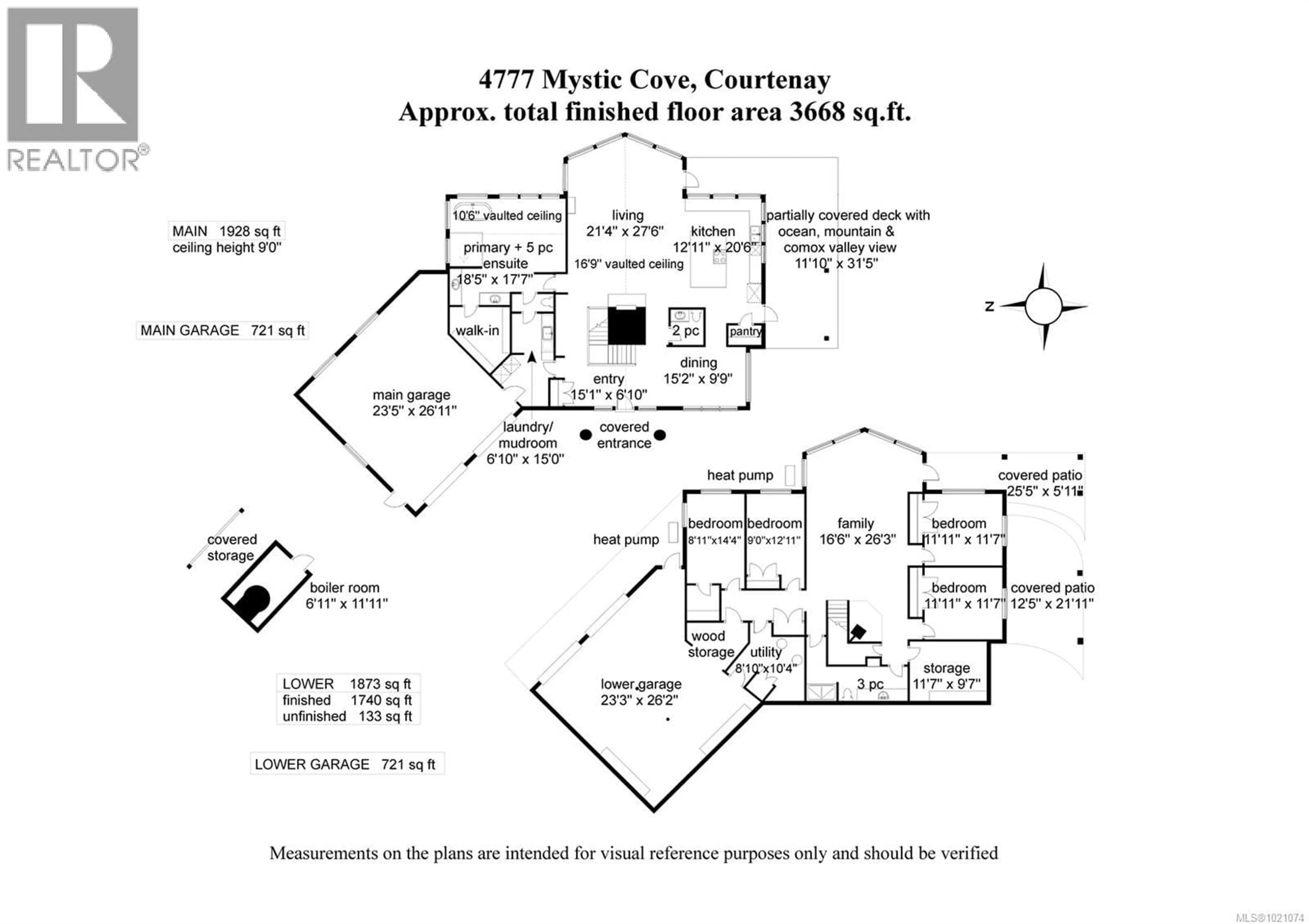 Floor plan for 4777 MYSTIC COVE, Courtenay British Columbia V9J1L3
