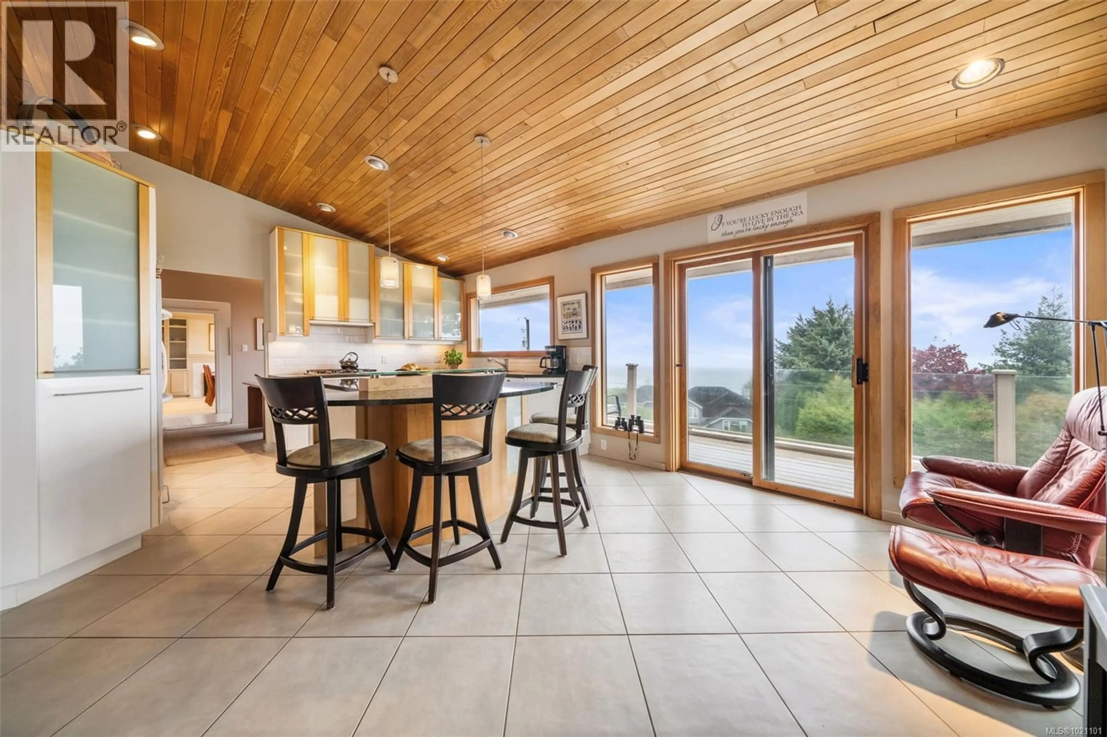 Open concept kitchen, ceramic/tile floor for 2923 MT. BAKER VIEW ROAD, Saanich British Columbia V8N1Z6