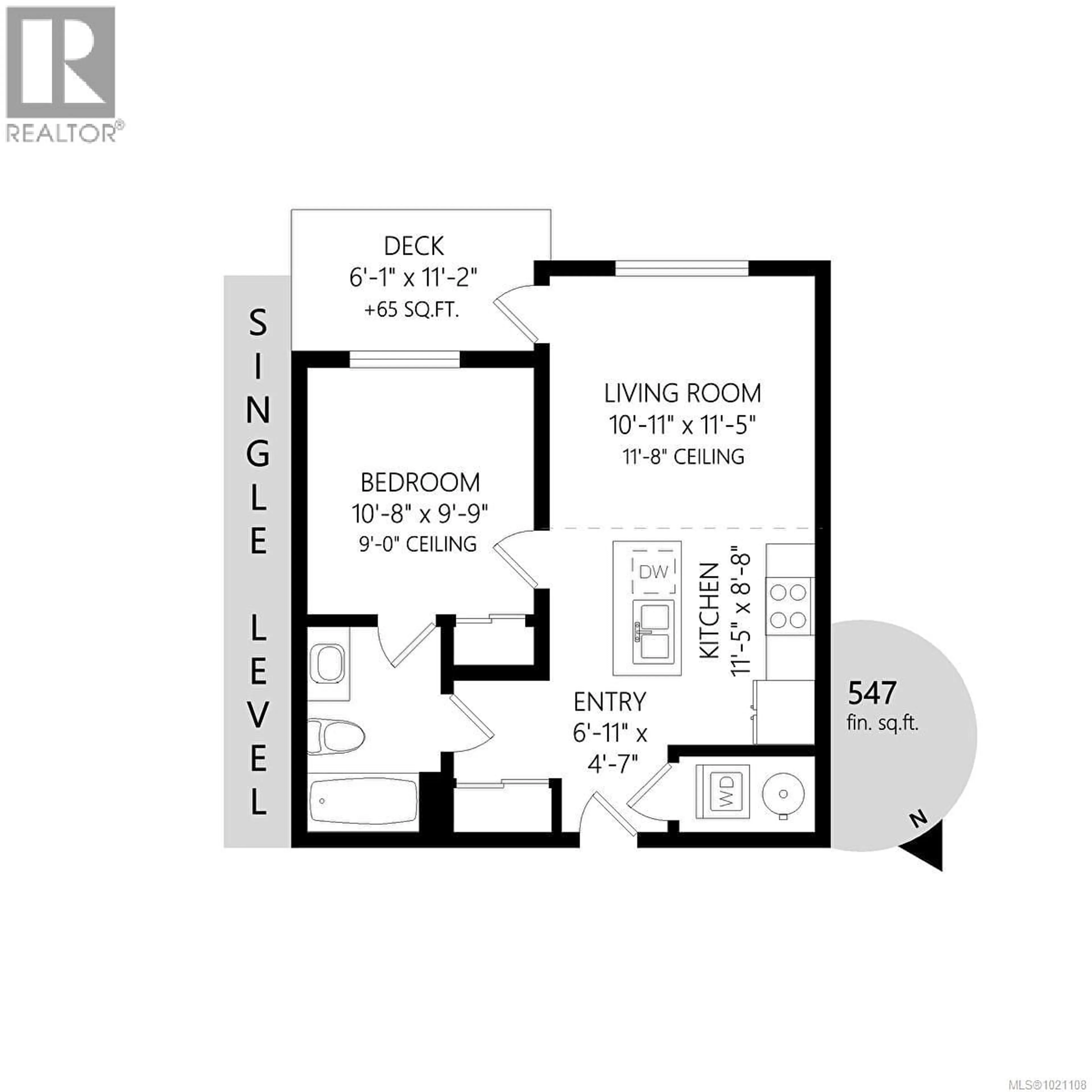 Floor plan for 504 - 1020 INVERNESS ROAD, Saanich British Columbia V8X0B1