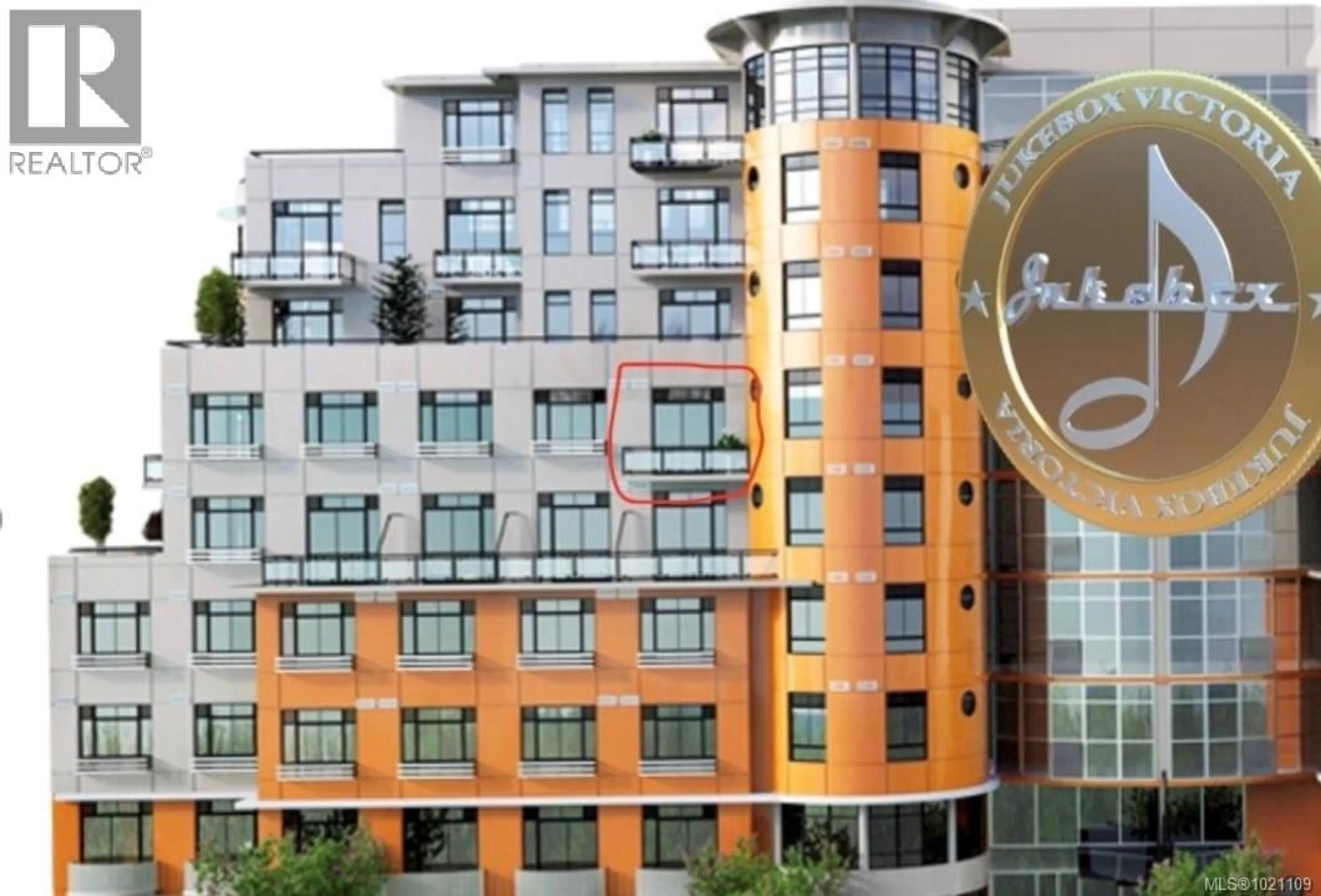 Patio, building for 609 - 1029 VIEW STREET NORTH, Victoria British Columbia V8V0C9