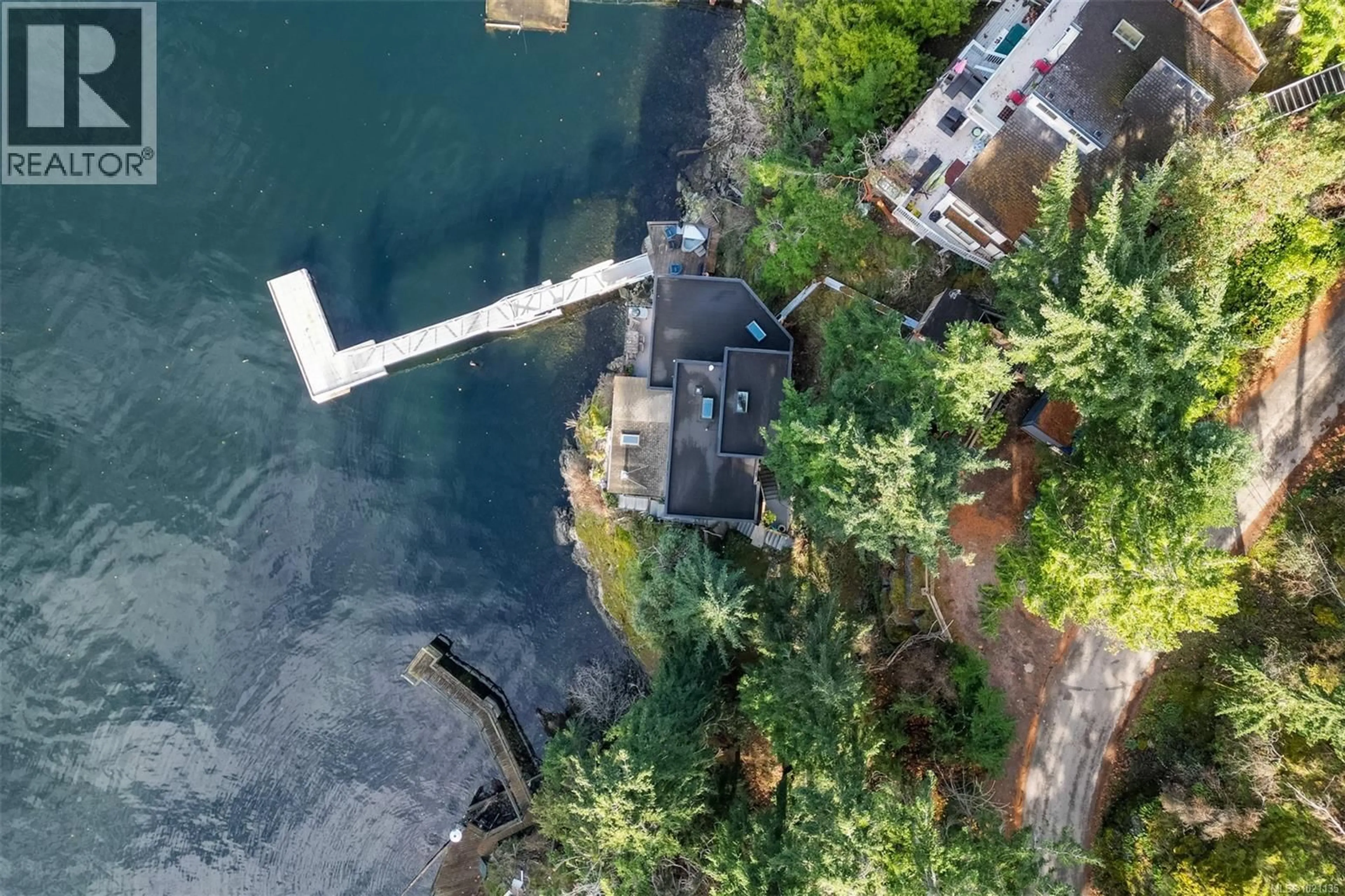 A pic from outside/outdoor area/front of a property/back of a property/a pic from drone, water/lake/river/ocean view for 6800 MARK LANE, Central Saanich British Columbia V9E2A1