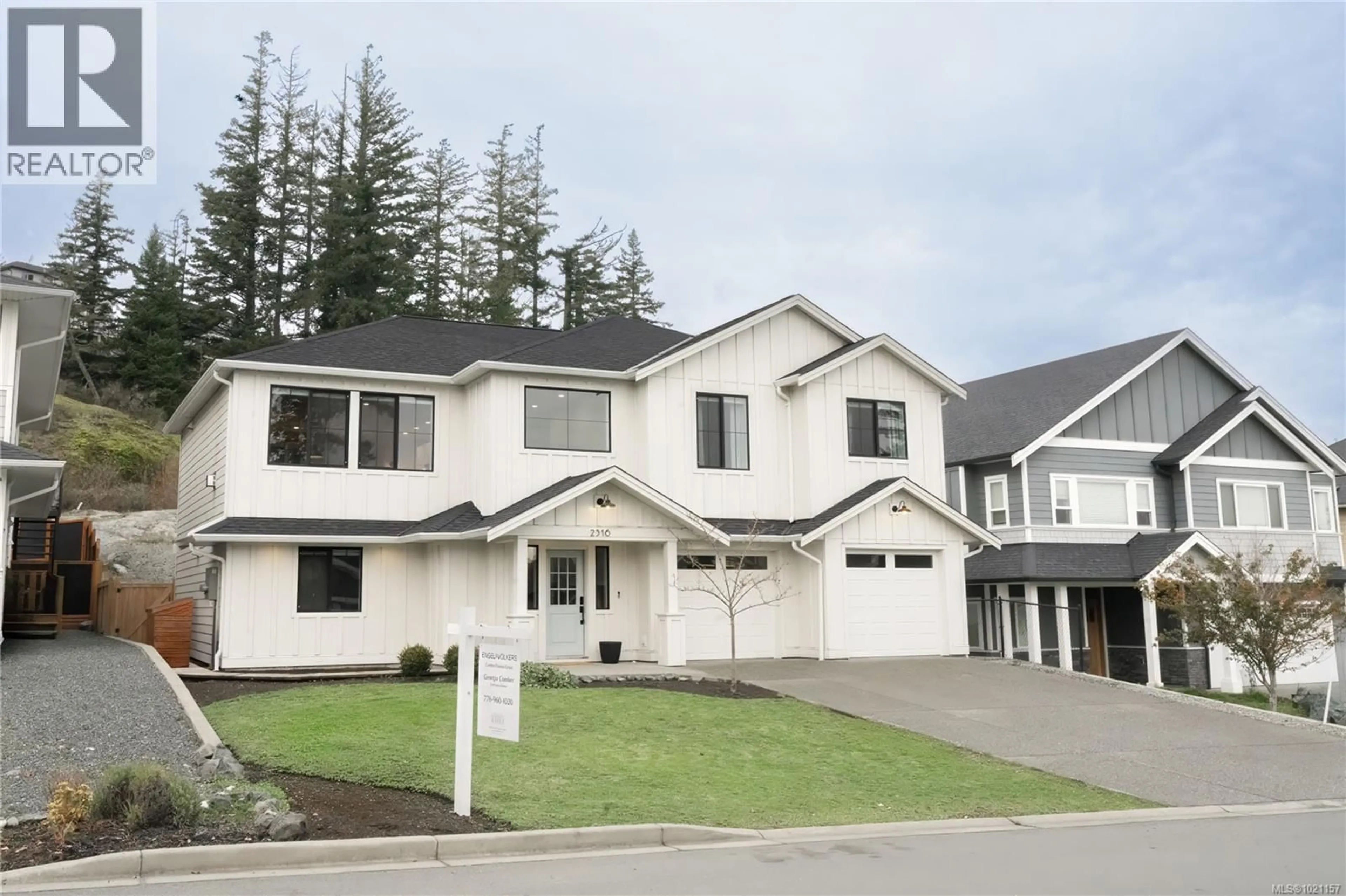 Home with vinyl exterior material, street for 2316 MOUNTAIN HEIGHTS DRIVE, Sooke British Columbia V9Z1M4
