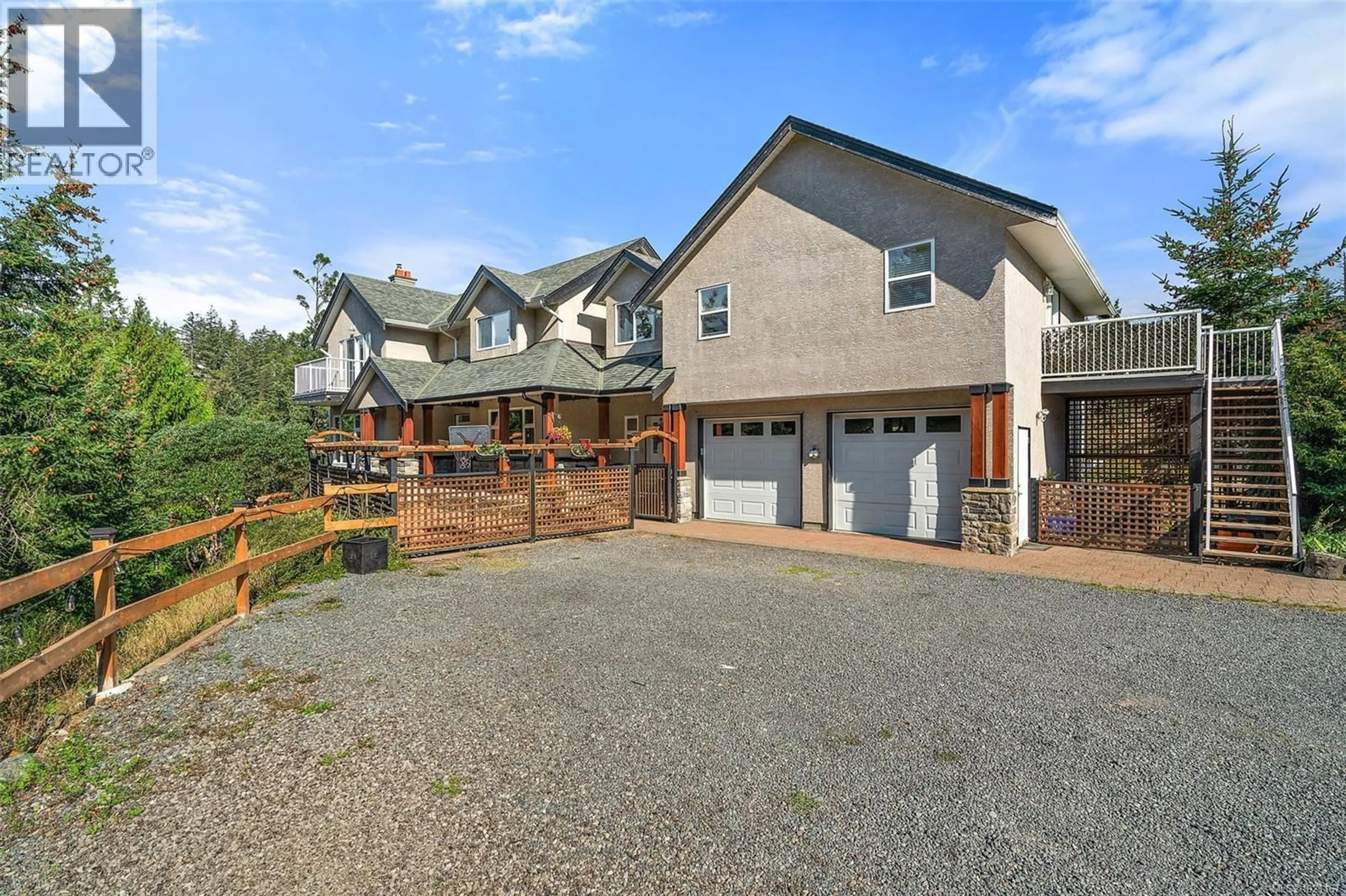 A pic from outside/outdoor area/front of a property/back of a property/a pic from drone, mountain view for 3965 HI-MOUNT DRIVE, Metchosin British Columbia V9C3V9