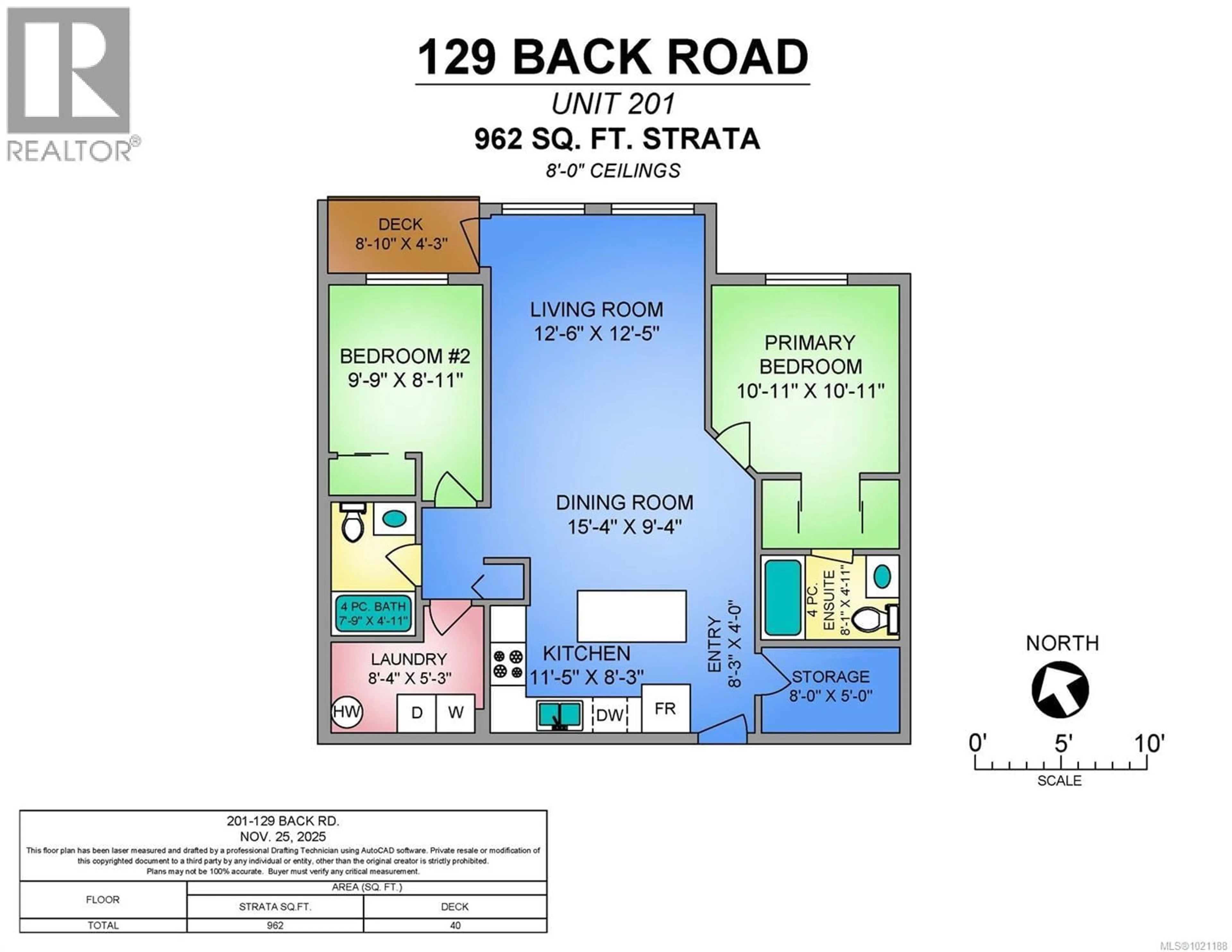 Floor plan for 201 - 129 BACK ROAD, Courtenay British Columbia V9N3W5